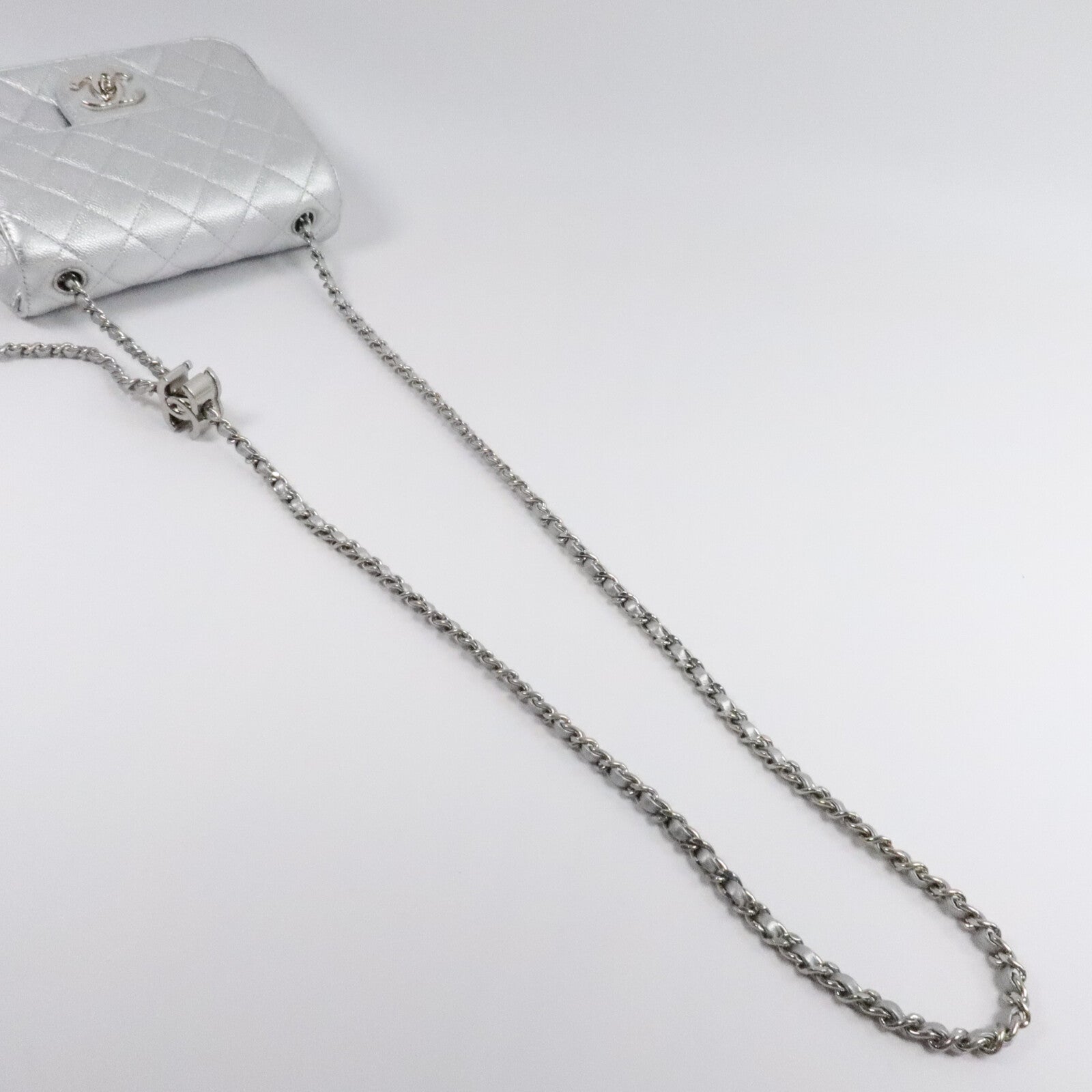 CHANEL 牛皮皮革Mini Classic 17鏈帶肩背袋
