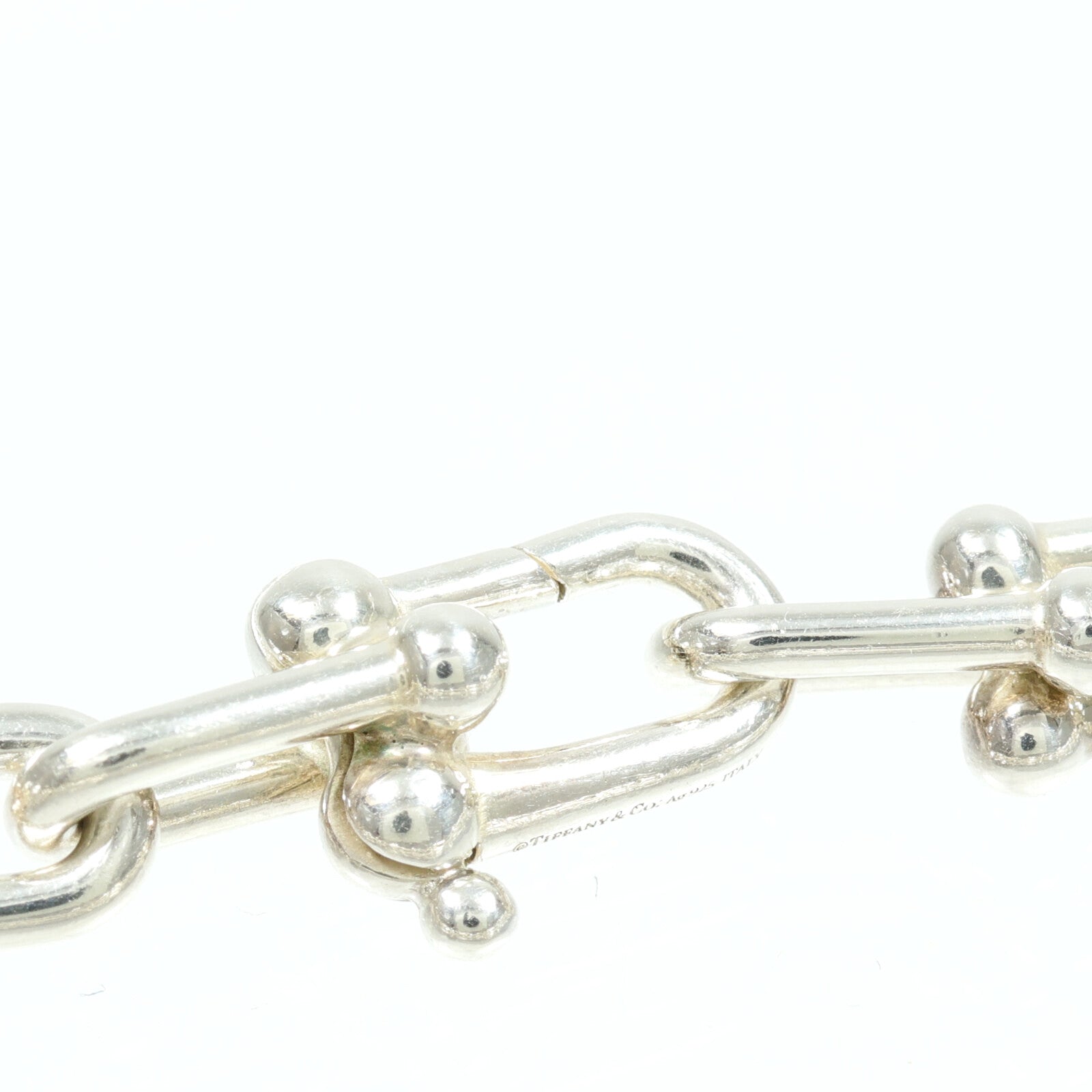 TIFFANY＆CO 925純銀HardWear Graduated Link Necklace項鍊