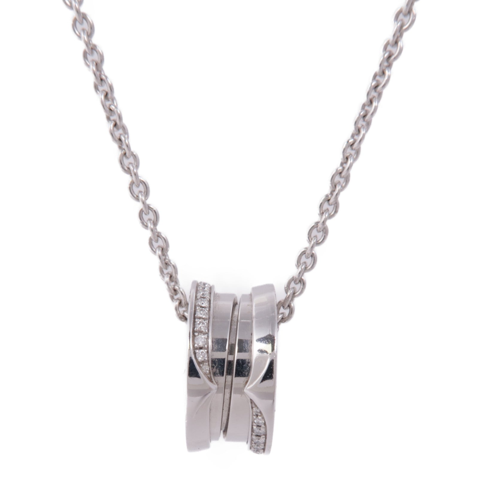 BVLGARI 18K白金B-zero1 Diamond Necklace鑽石項鍊