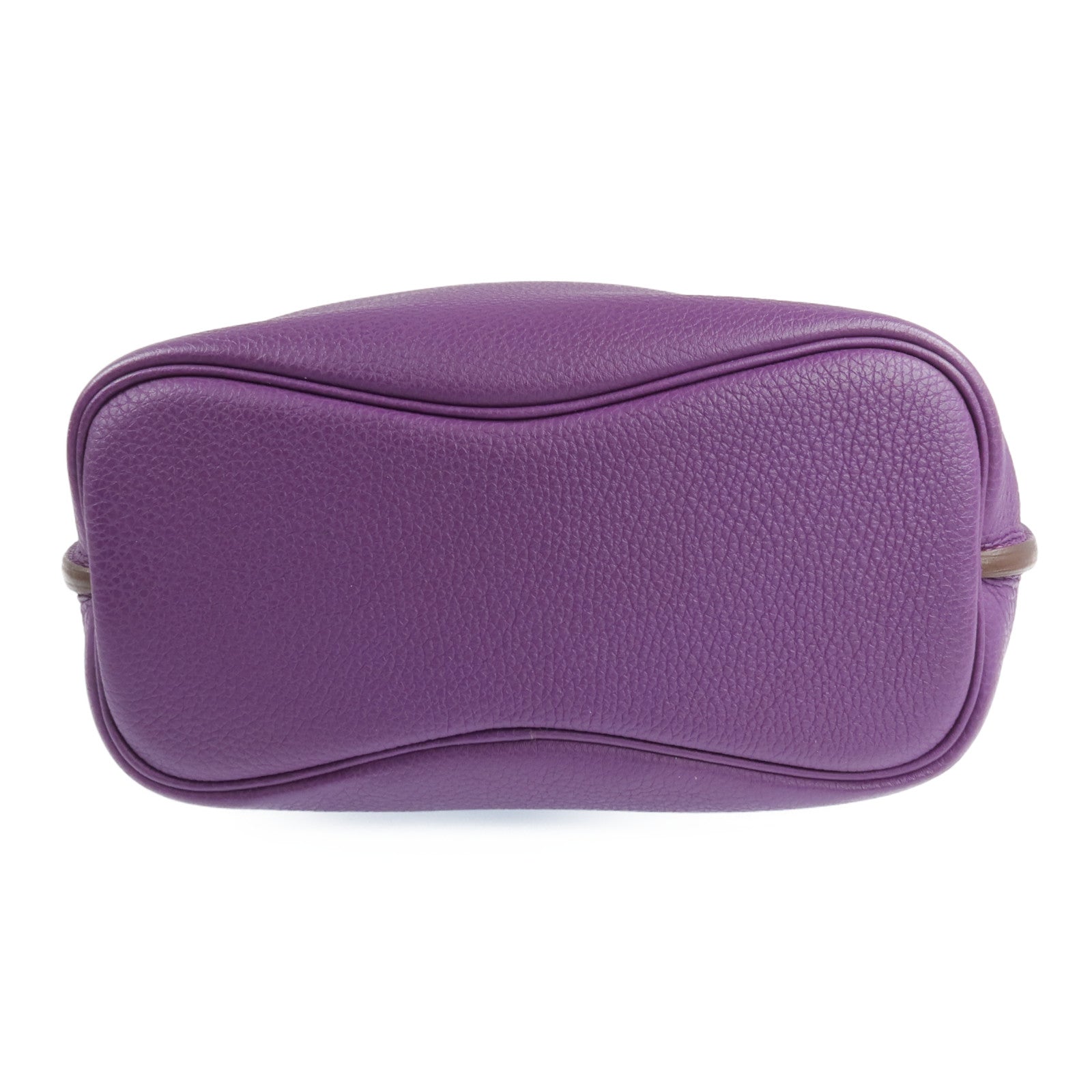 HERMES Clemence皮革So Kelly 22銀扣肩背袋Anemone