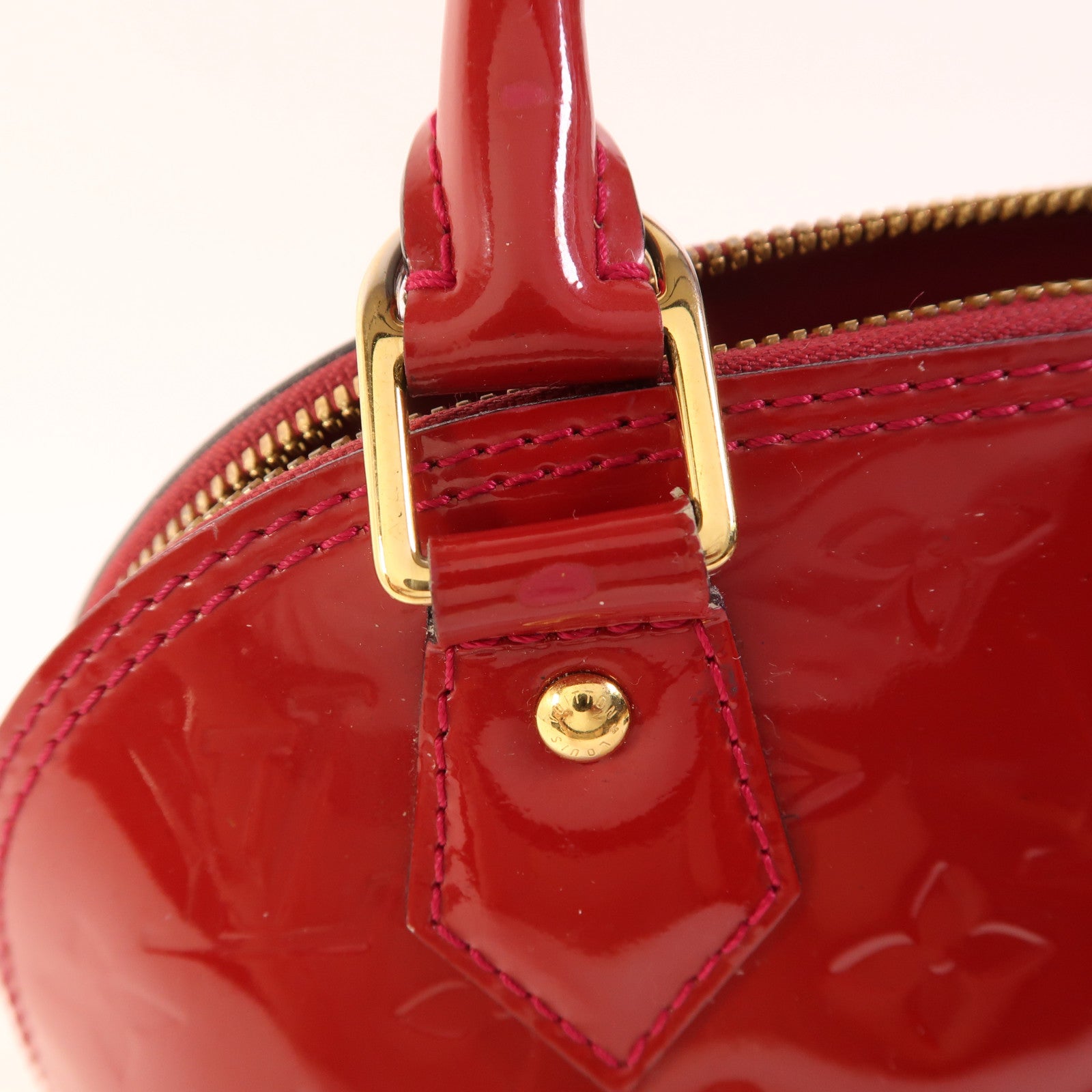 LOUIS VUITTON Vernis Alma BB金扣手挽肩背兩用袋