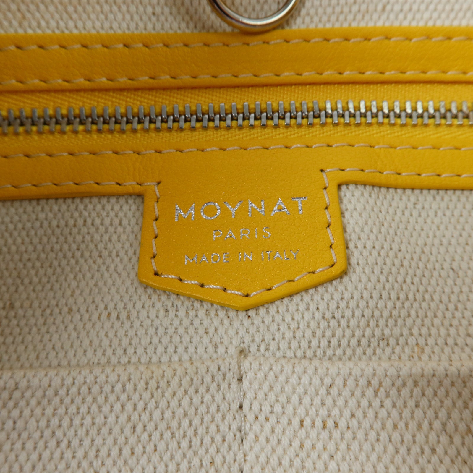 SELECTION 塗層帆布Moynat M Tote PM銀扣肩背袋