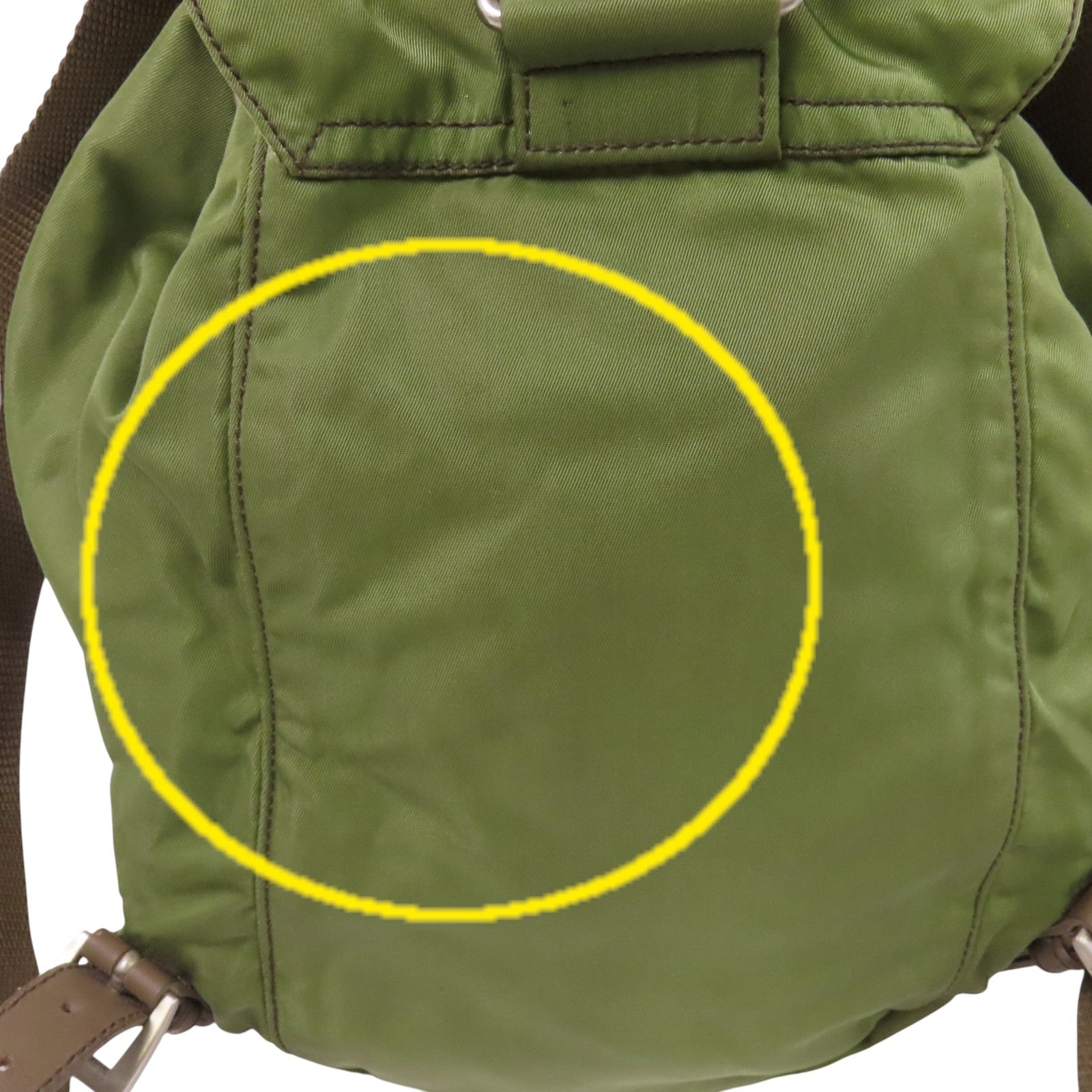 PRADA 尼龍Rucksack銀扣背包