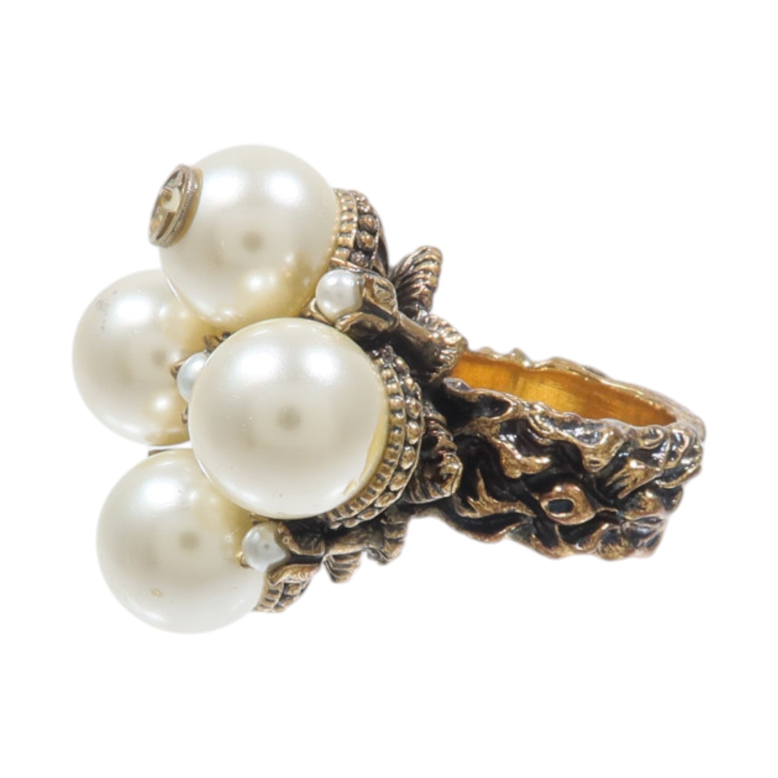 GUCCI 金屬/PVC Interlocking Ring戒指