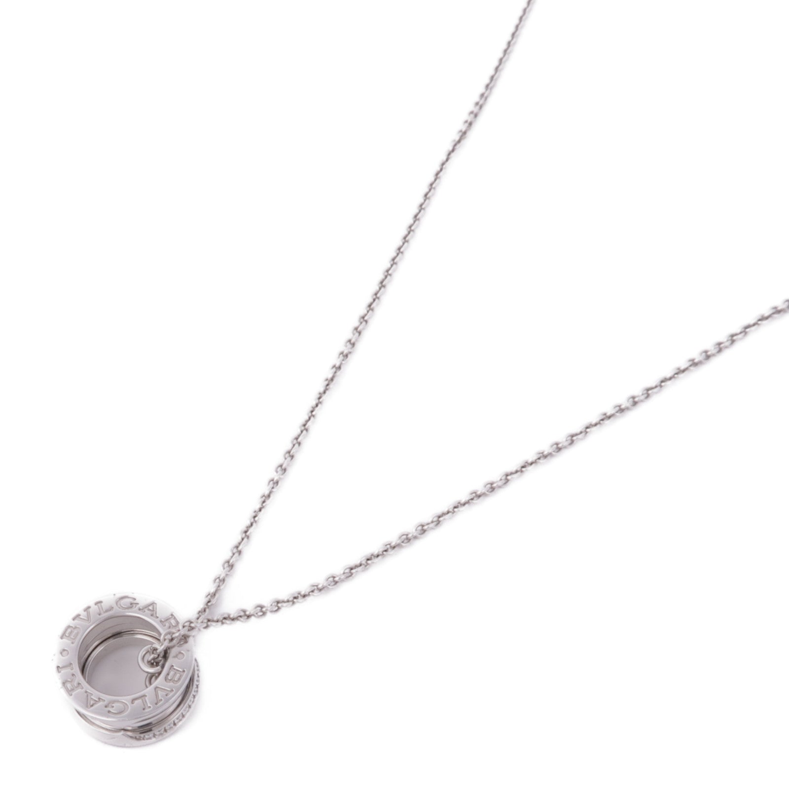 BVLGARI 18K白金B-zero1 Diamond Necklace鑽石項鍊