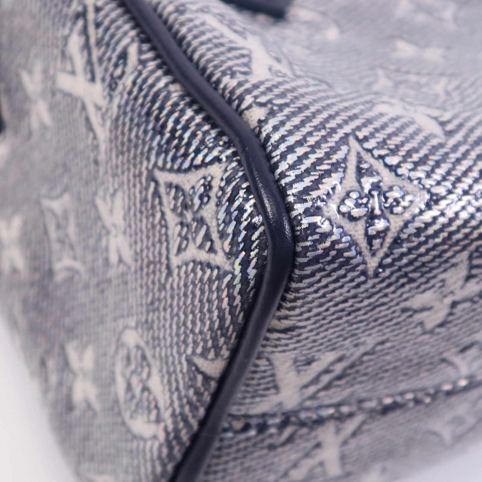 LOUIS VUITTON Monogram Laminated Jacquard Speedy Bandoulière 20金扣手挽肩背兩用袋