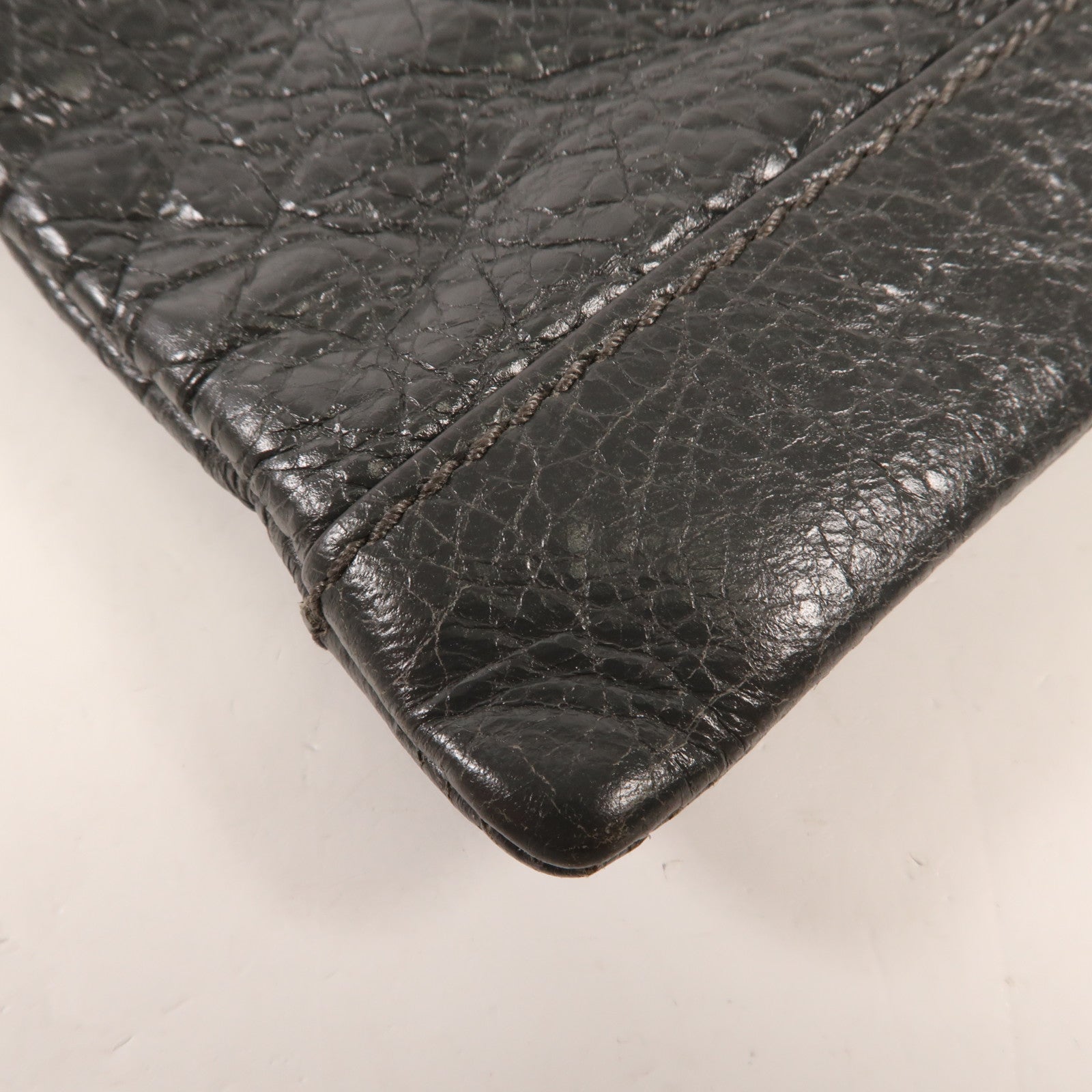 BALENCIAGA 牛皮皮革Classic City Large Pouch銀扣手拿包