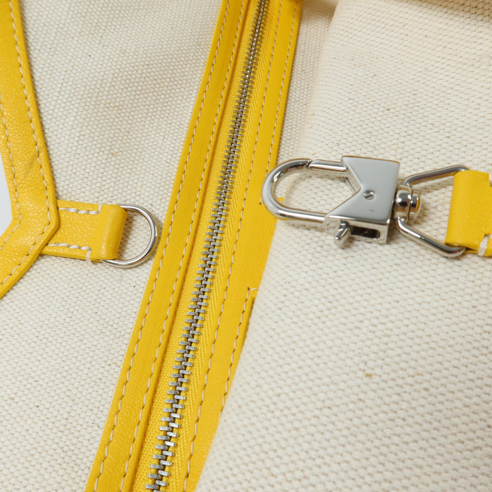 SELECTION 塗層帆布Moynat M Tote PM銀扣肩背袋