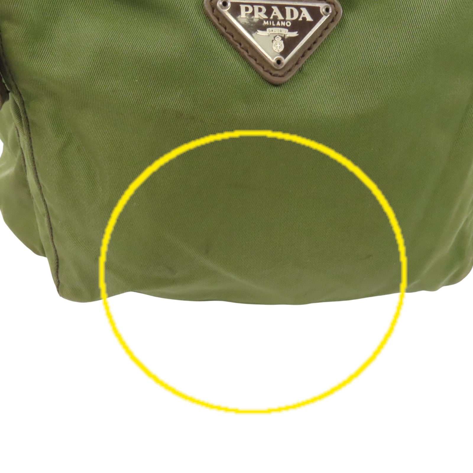 PRADA 尼龍Rucksack銀扣背包