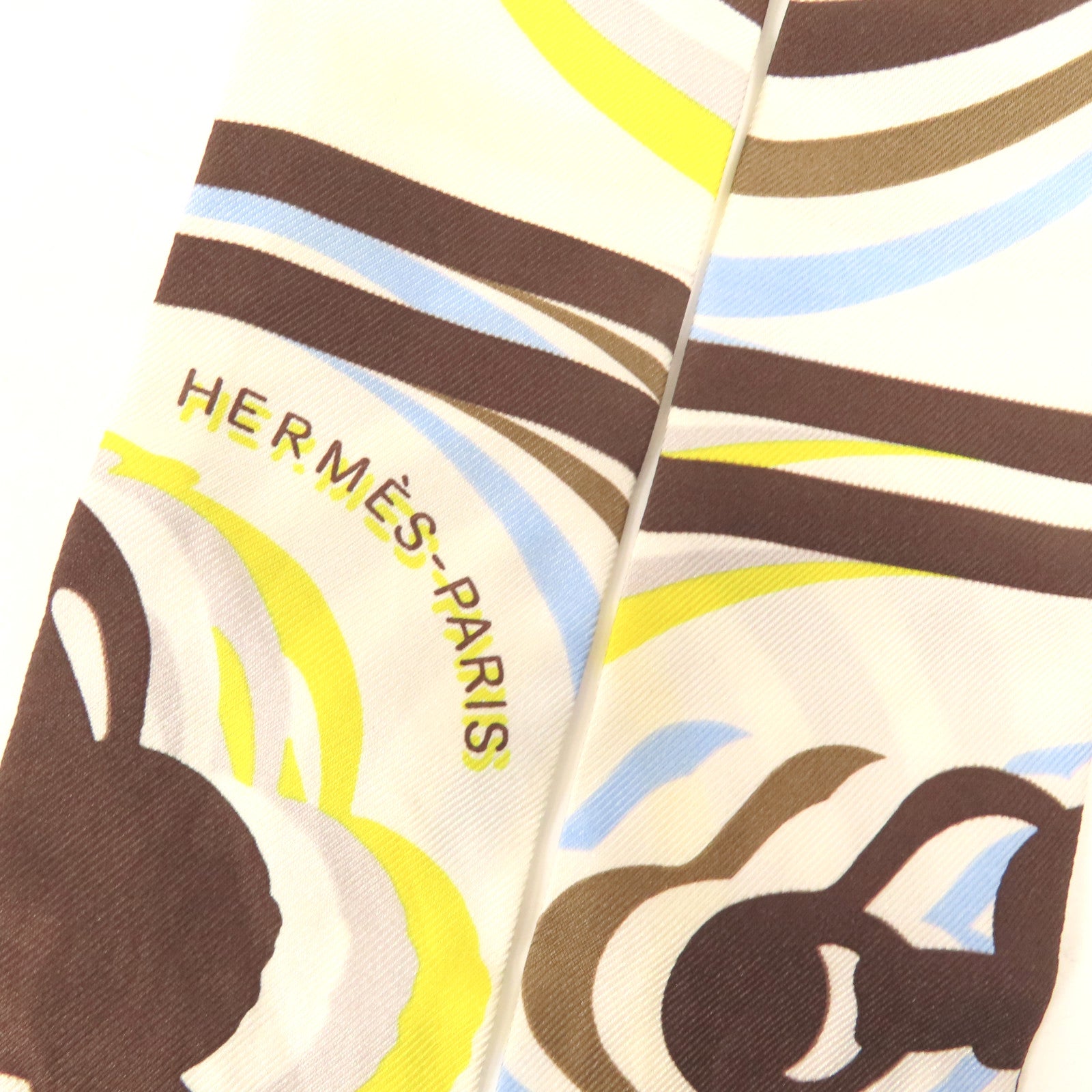 HERMES 絲質Twilly絲巾