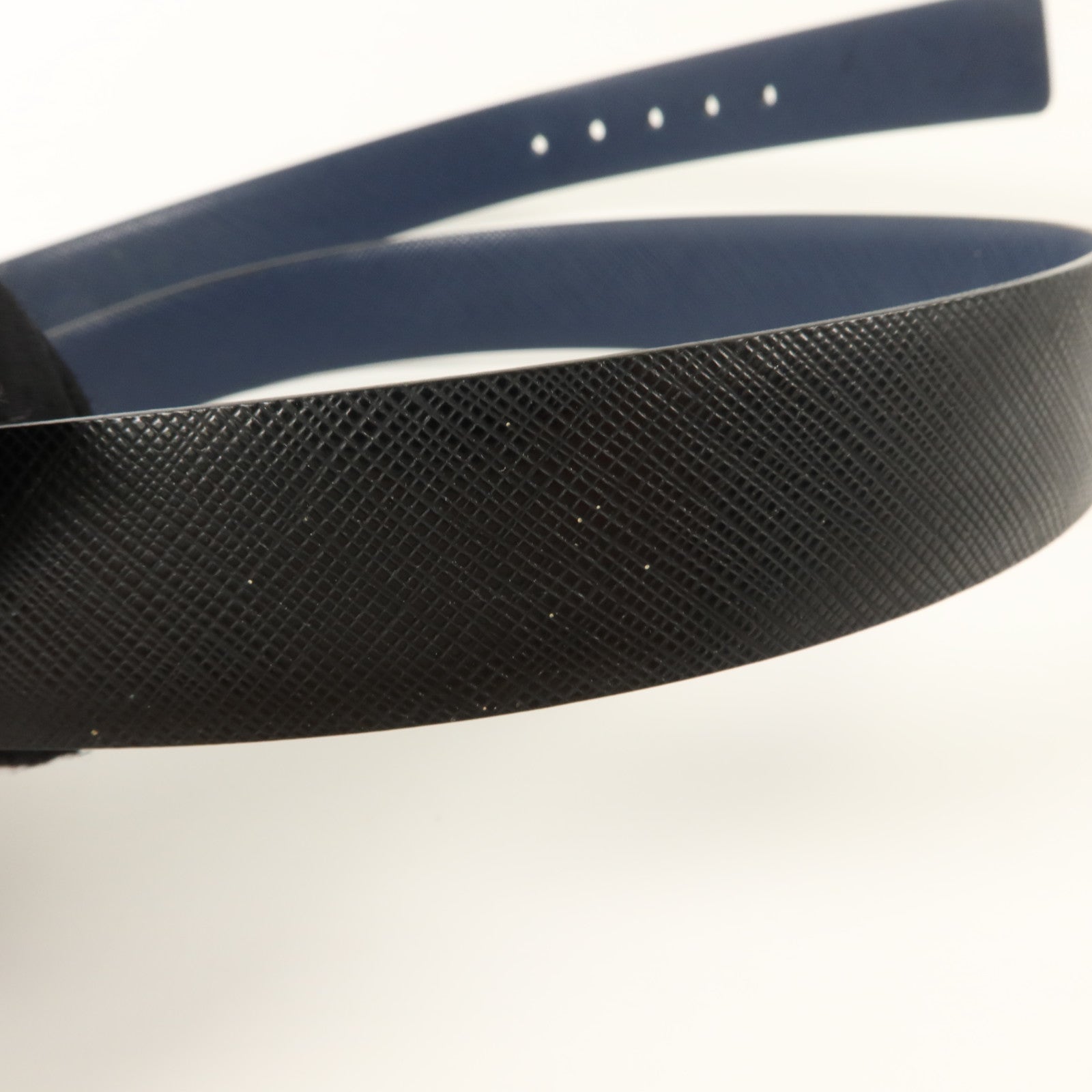 Salvatore Ferragamo Saffiano皮革Ferragamo Reversible Belt 80cm金扣皮帶