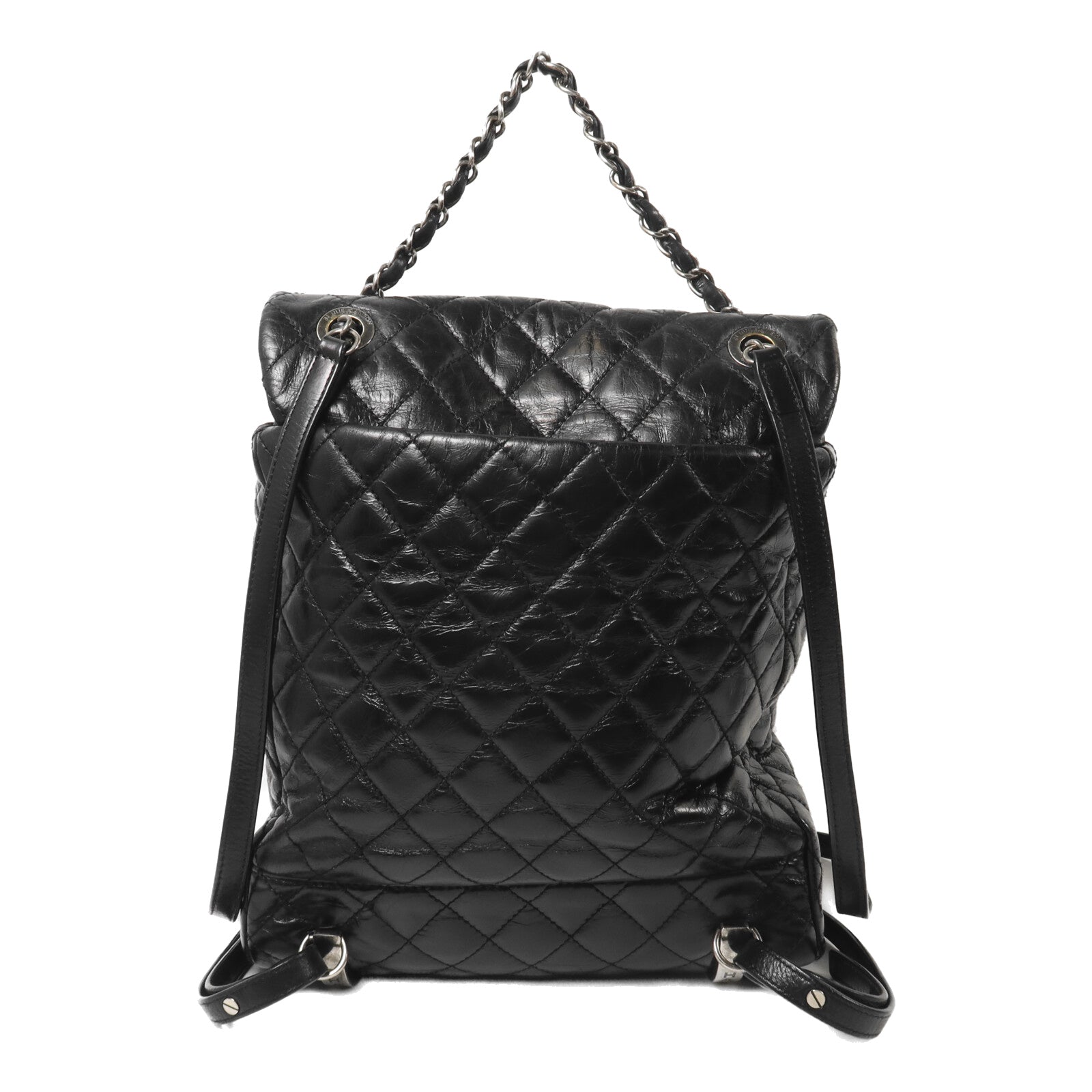 CHANEL 牛皮皮革Mountain Backpack Small鏈帶背包