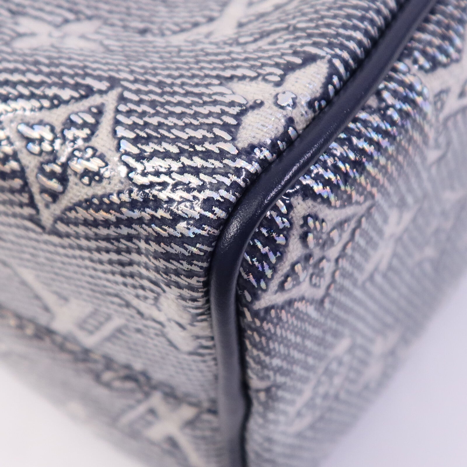 LOUIS VUITTON Monogram Laminated Jacquard Speedy Bandoulière 20金扣手挽肩背兩用袋