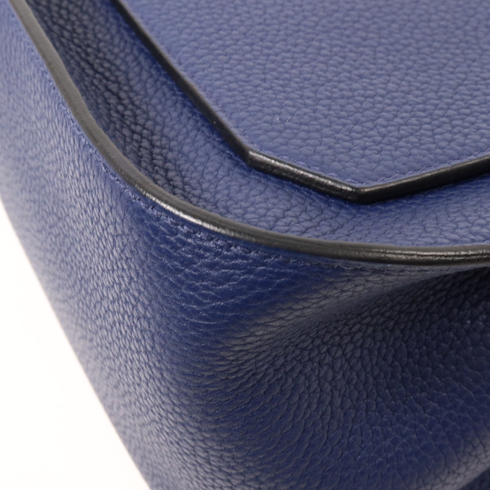 HERMES Clemence皮革Jypsiere 31肩背袋Bleu Saphir