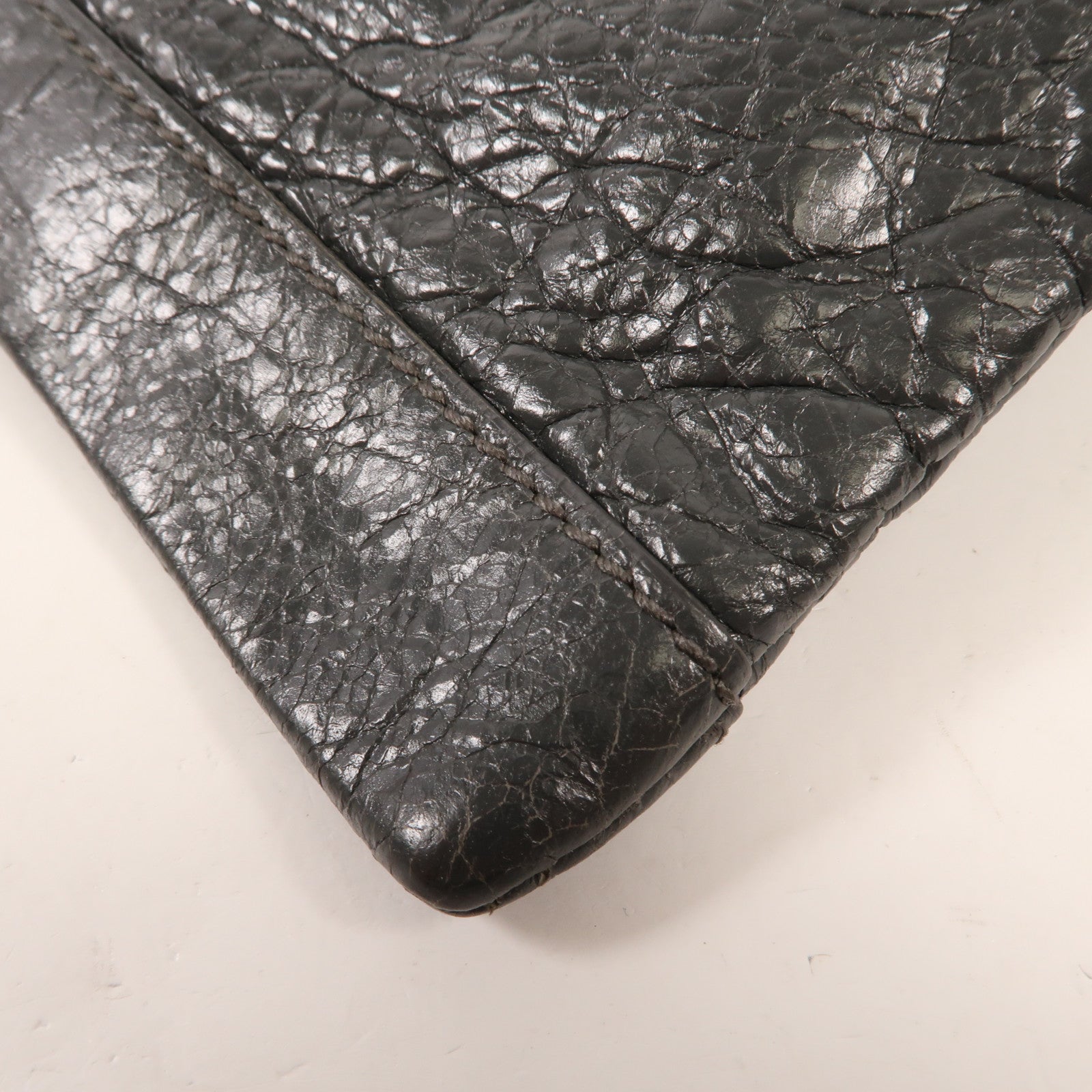 BALENCIAGA 牛皮皮革Classic City Large Pouch銀扣手拿包