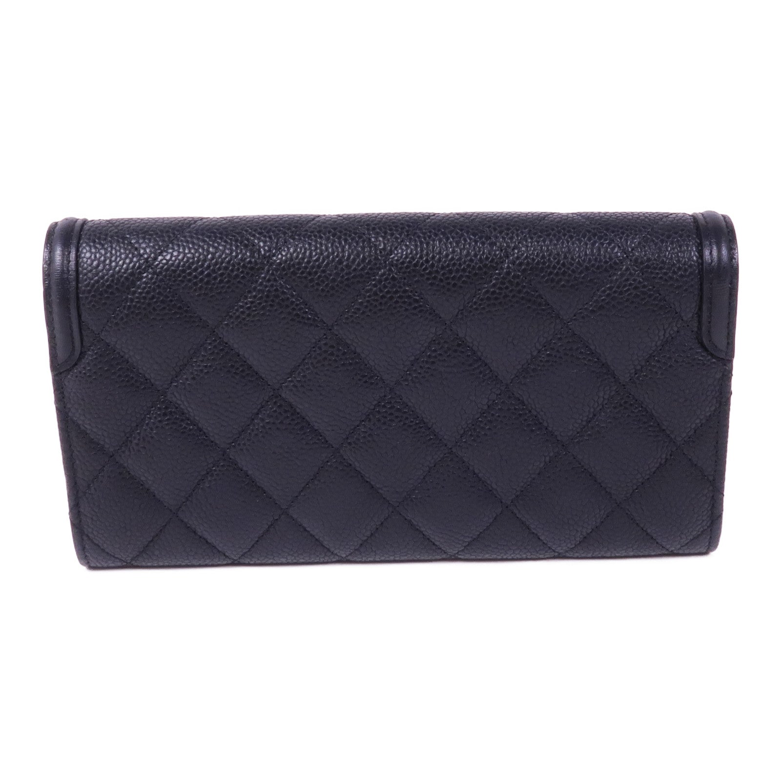 CHANEL 牛皮皮革Vanity CC金扣錢包