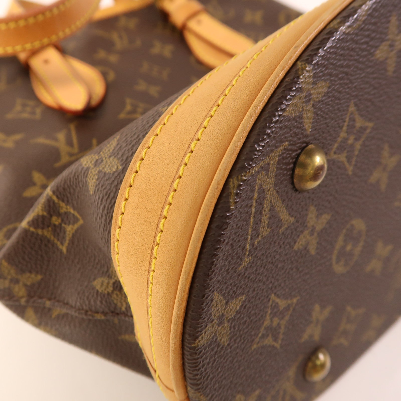 LOUIS VUITTON Monogram Bucket PM金扣手挽袋