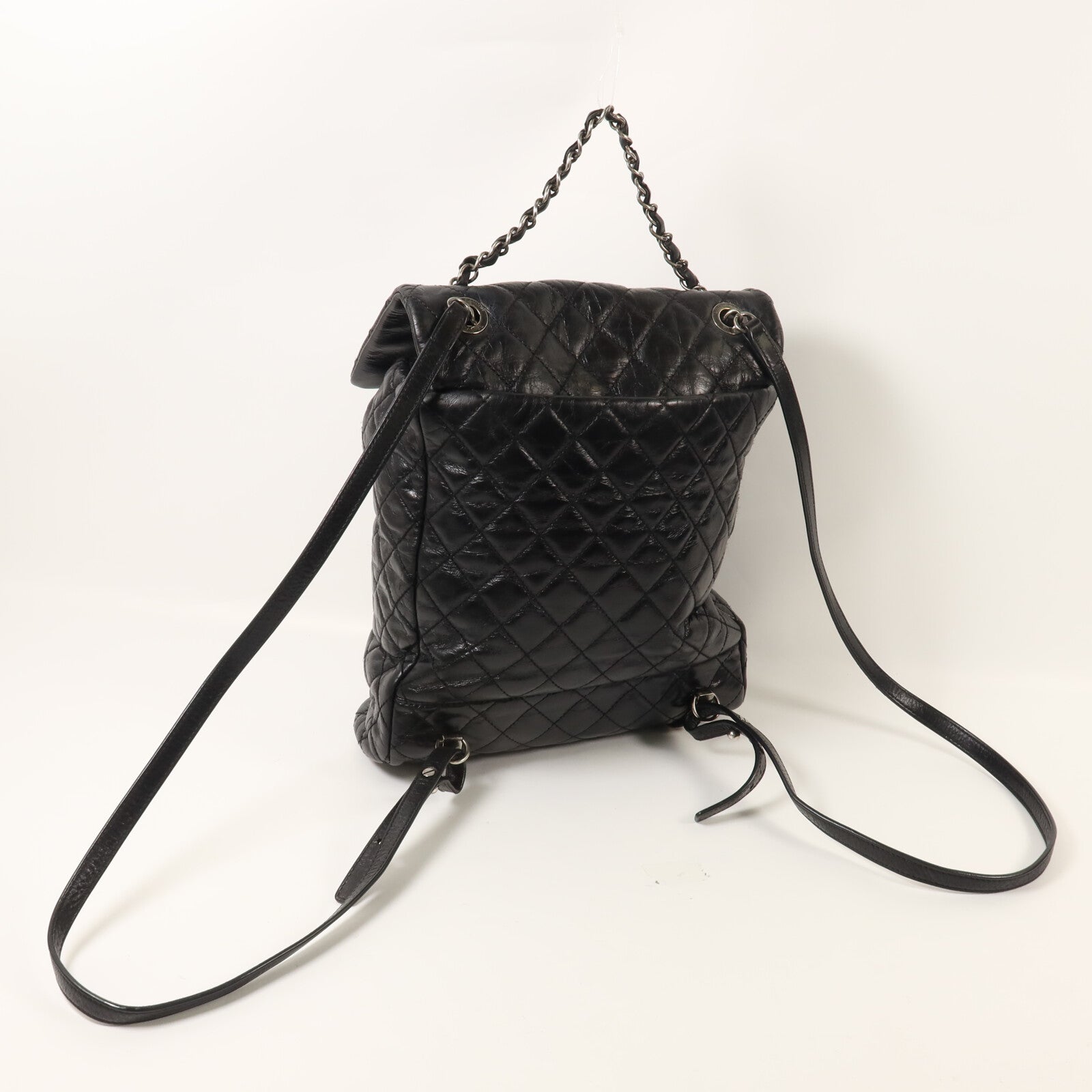 CHANEL 牛皮皮革Mountain Backpack Small鏈帶背包