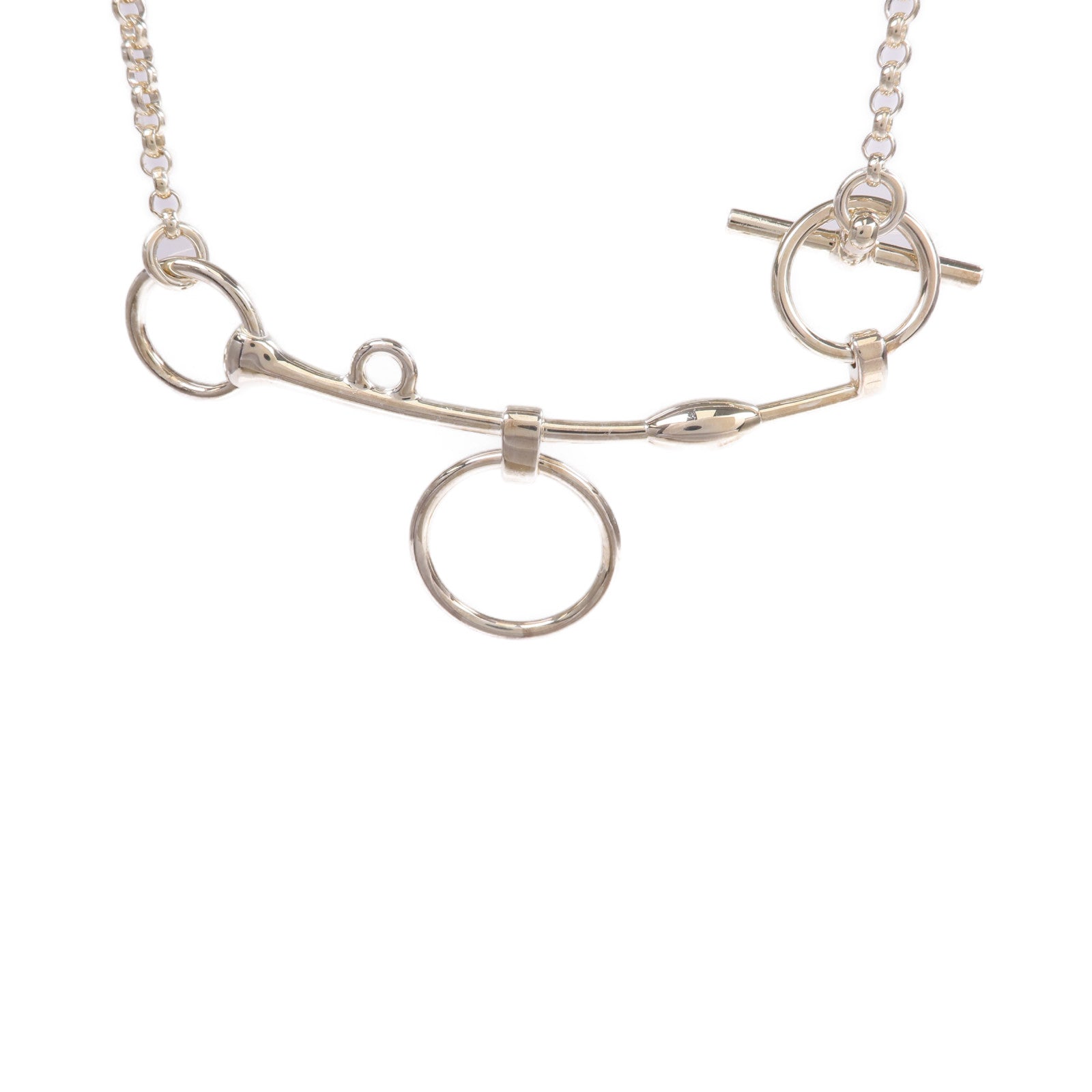 HERMES 925純銀Mors de Bride項鍊