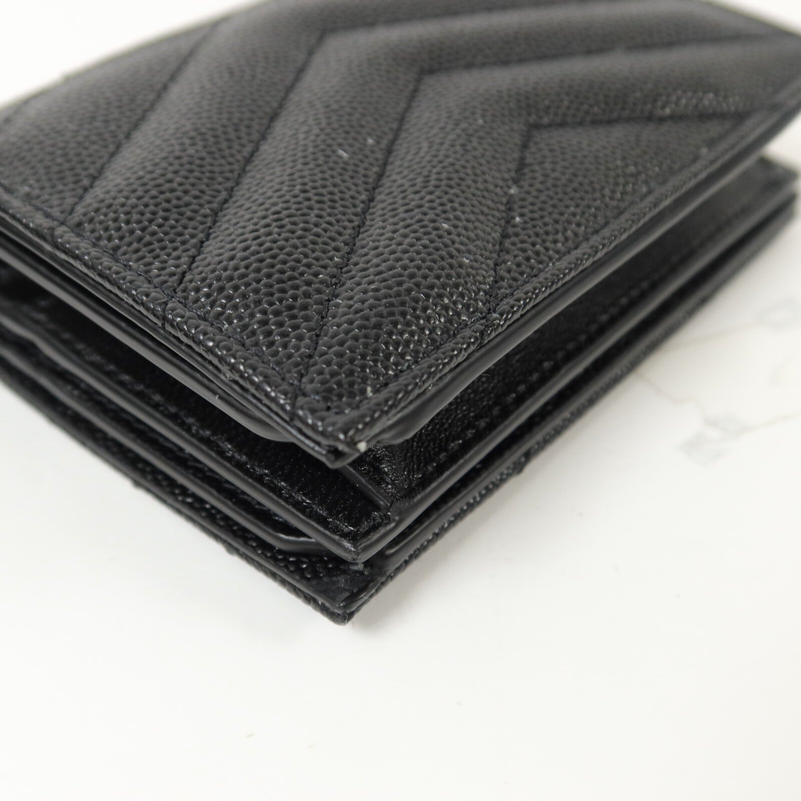SAINT LAURENT 牛皮皮革Cassandre Matelasse Flap Card Case錢包