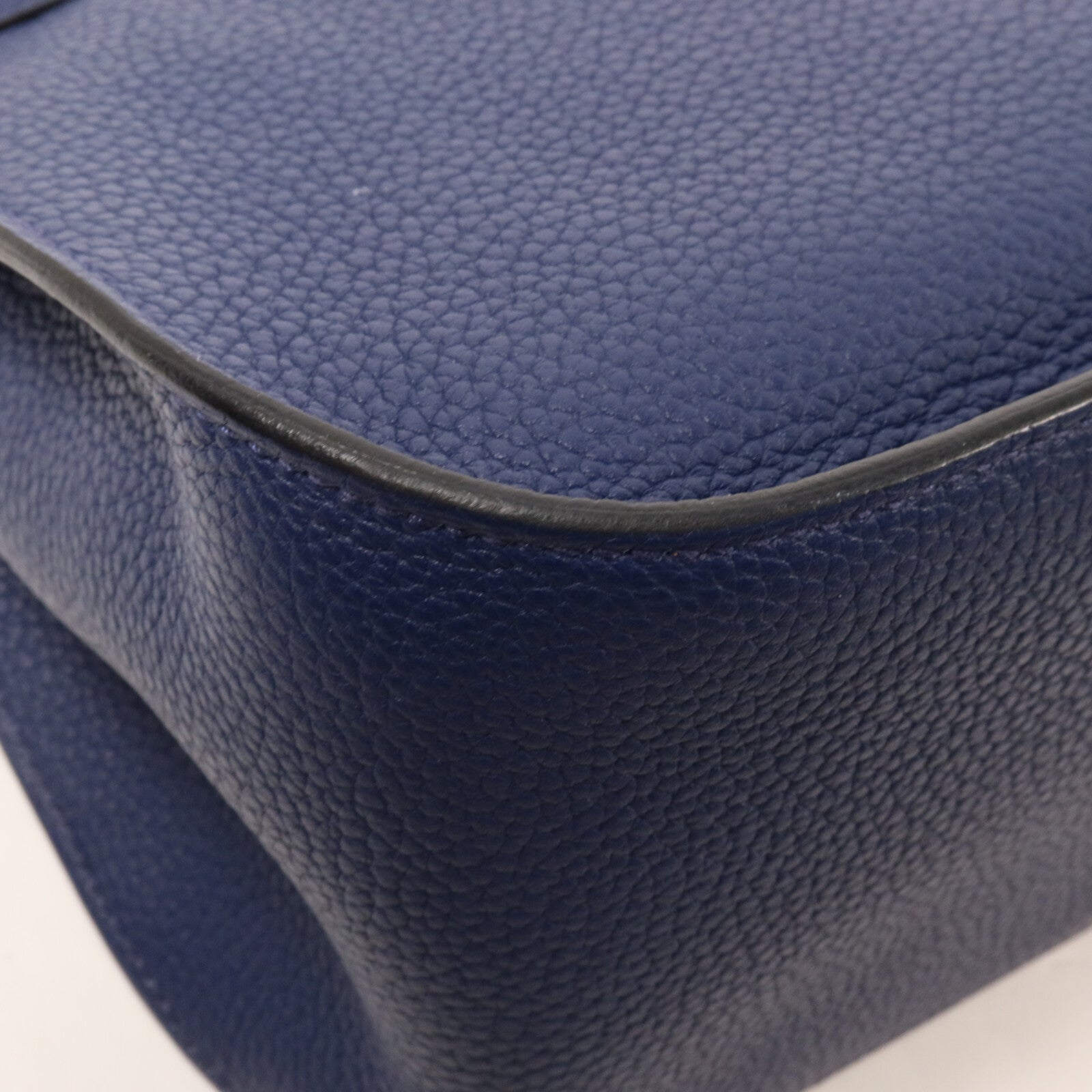 HERMES Clemence皮革Jypsiere 31肩背袋Bleu Saphir