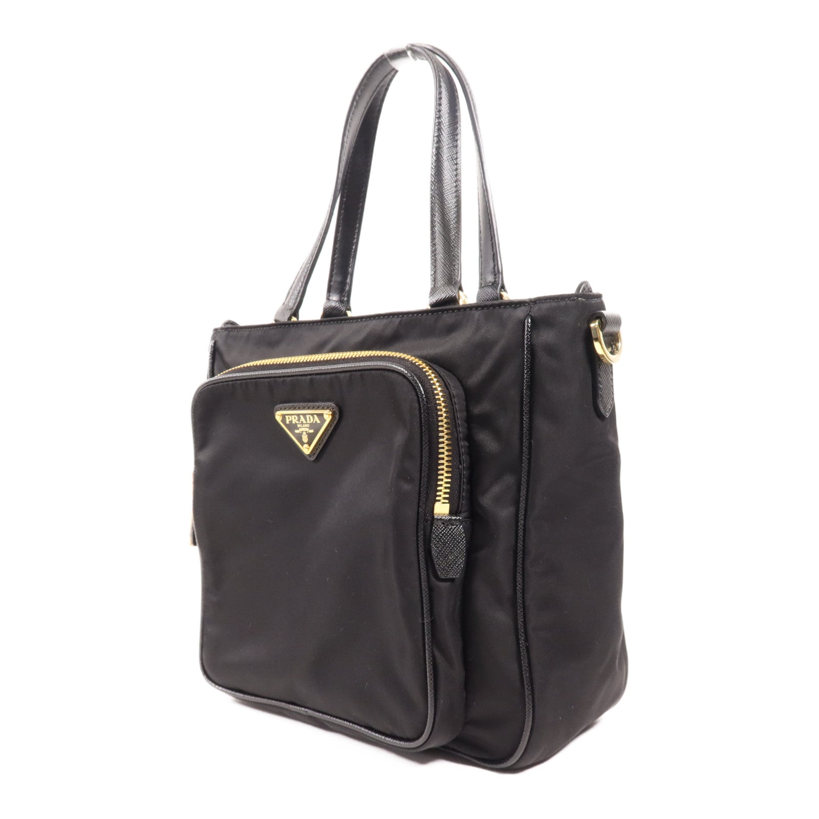 PRADA 尼龍2 Way Shoulder Bag金扣手挽肩背兩用袋