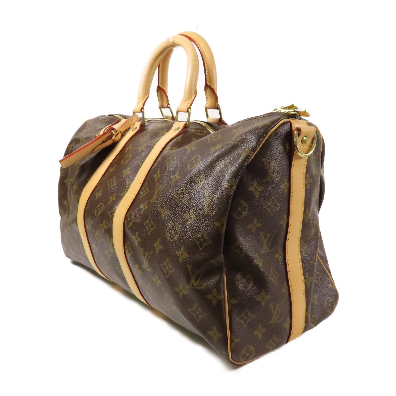 LOUIS VUITTON Monogram Keepall 45金扣手挽肩背兩用袋