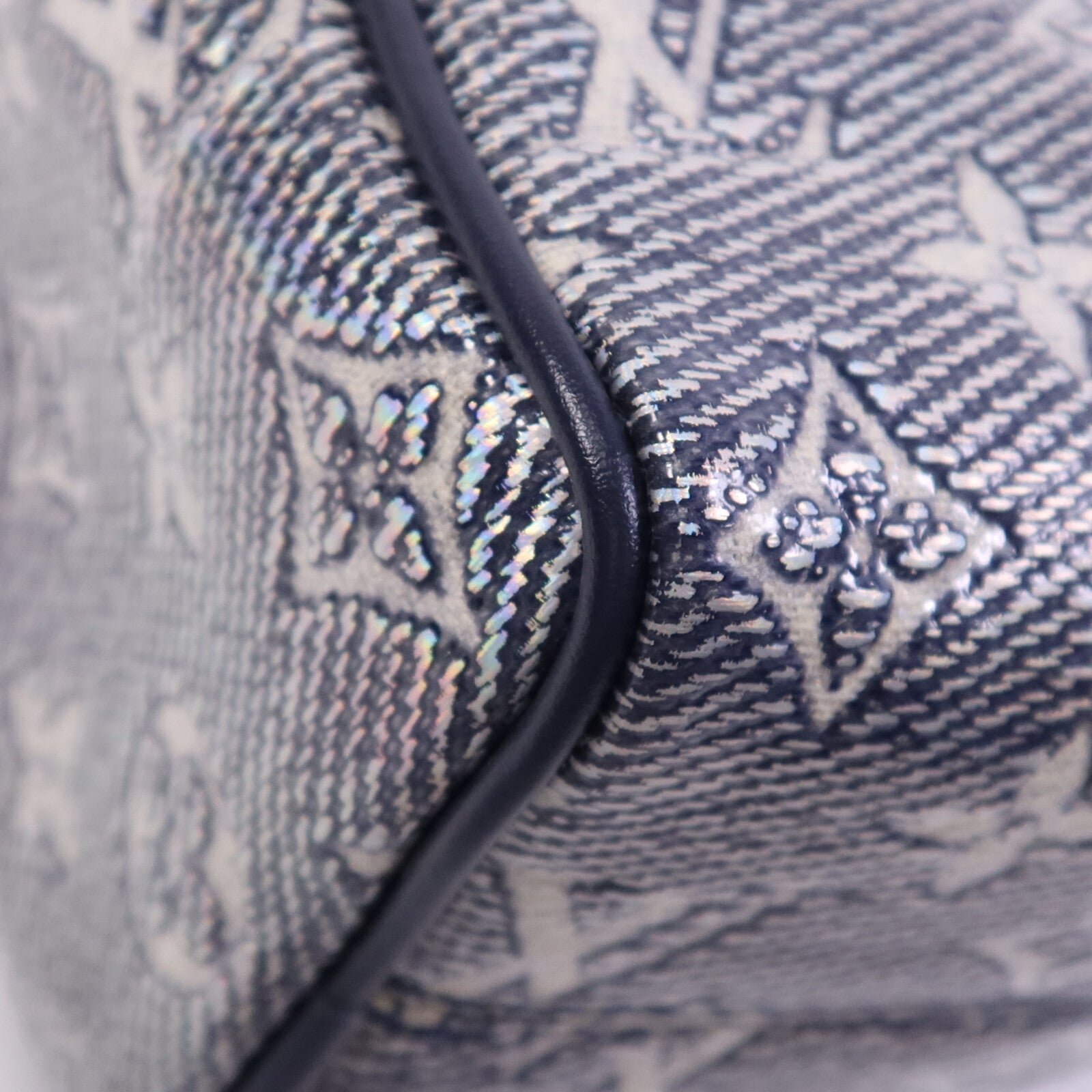 LOUIS VUITTON Monogram Laminated Jacquard Speedy Bandoulière 20金扣手挽肩背兩用袋