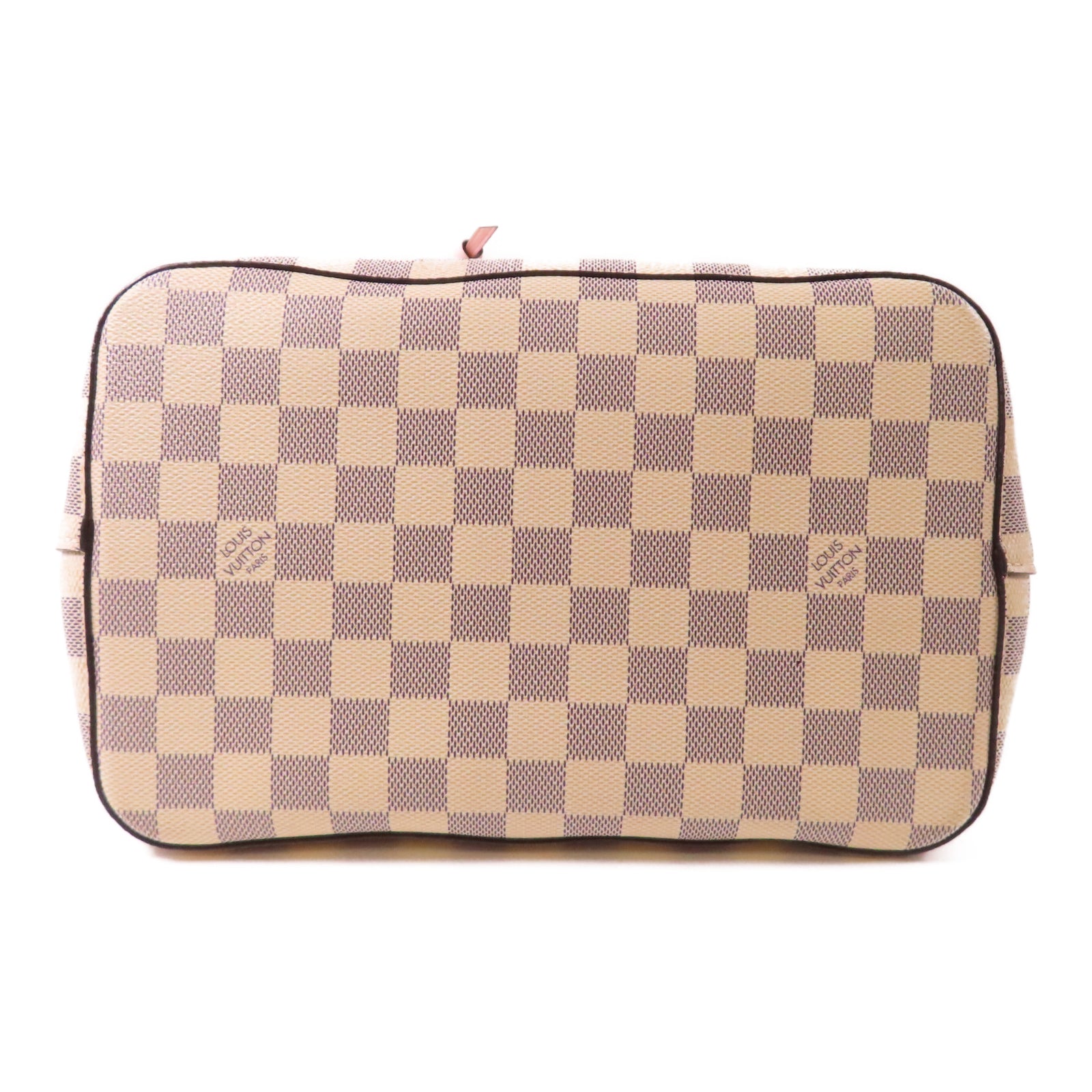 LOUIS VUITTON 【激減優惠】Damier Azur Neo Noe金扣肩背袋白色/粉紅色