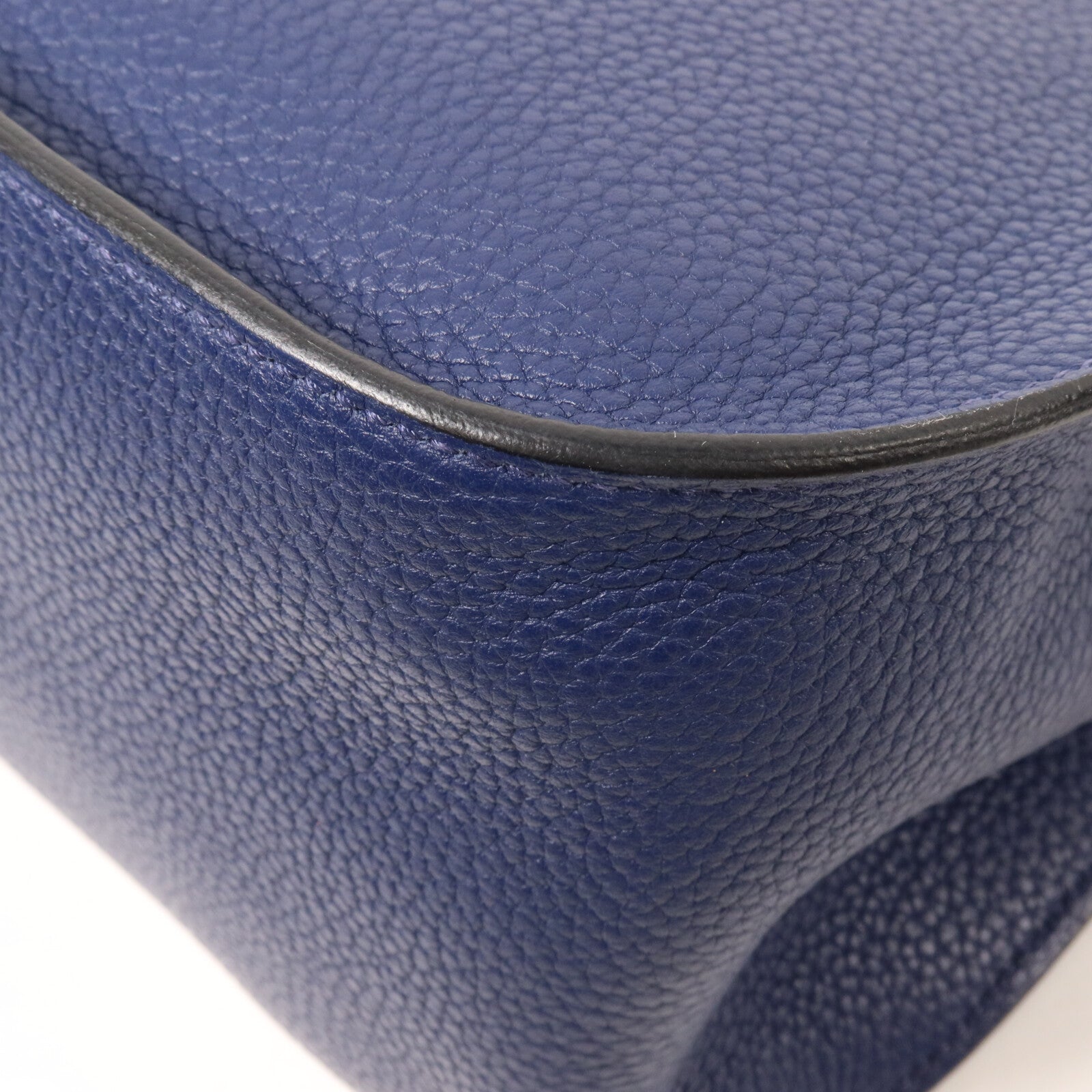 HERMES Clemence皮革Jypsiere 31肩背袋Bleu Saphir