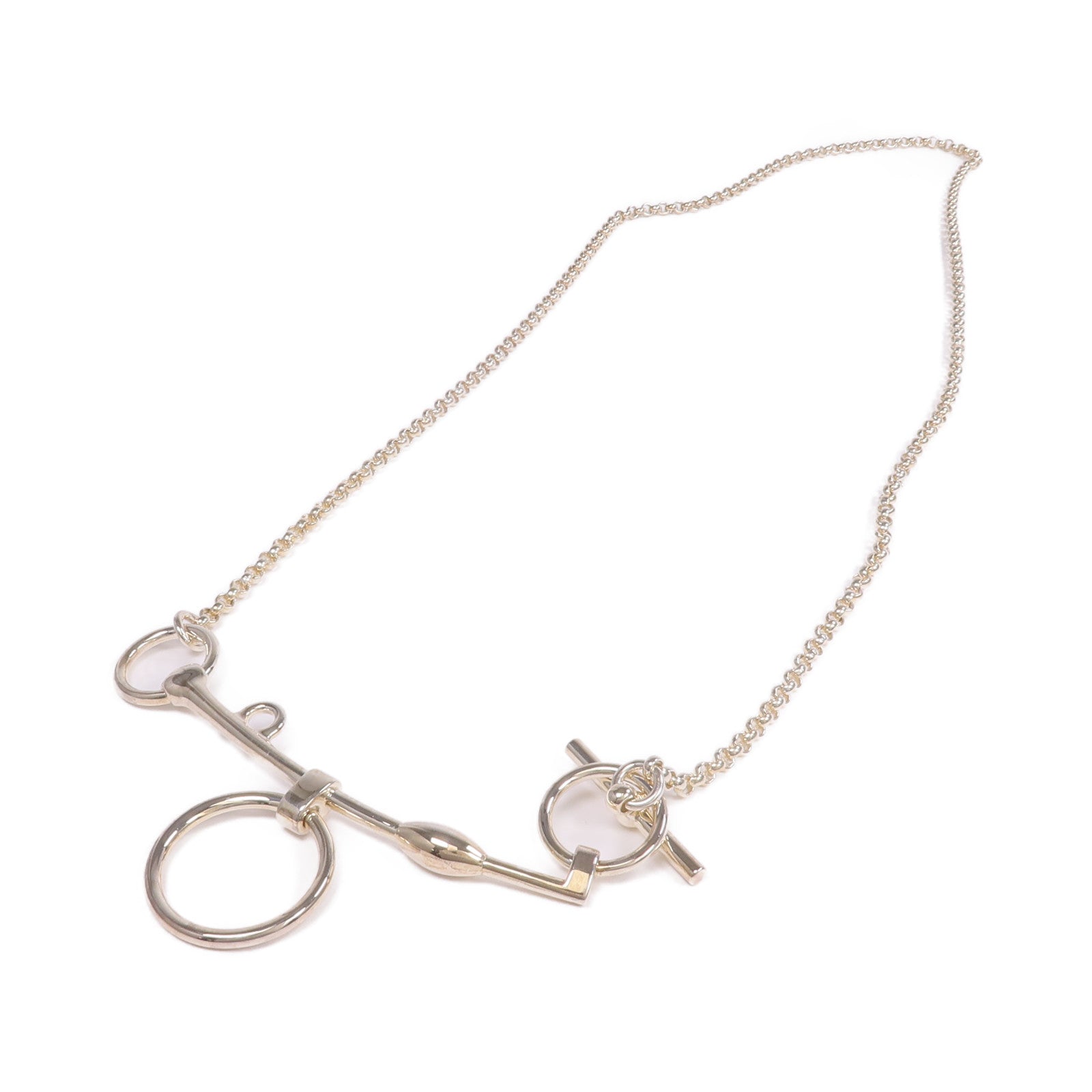 HERMES 925純銀Mors de Bride項鍊