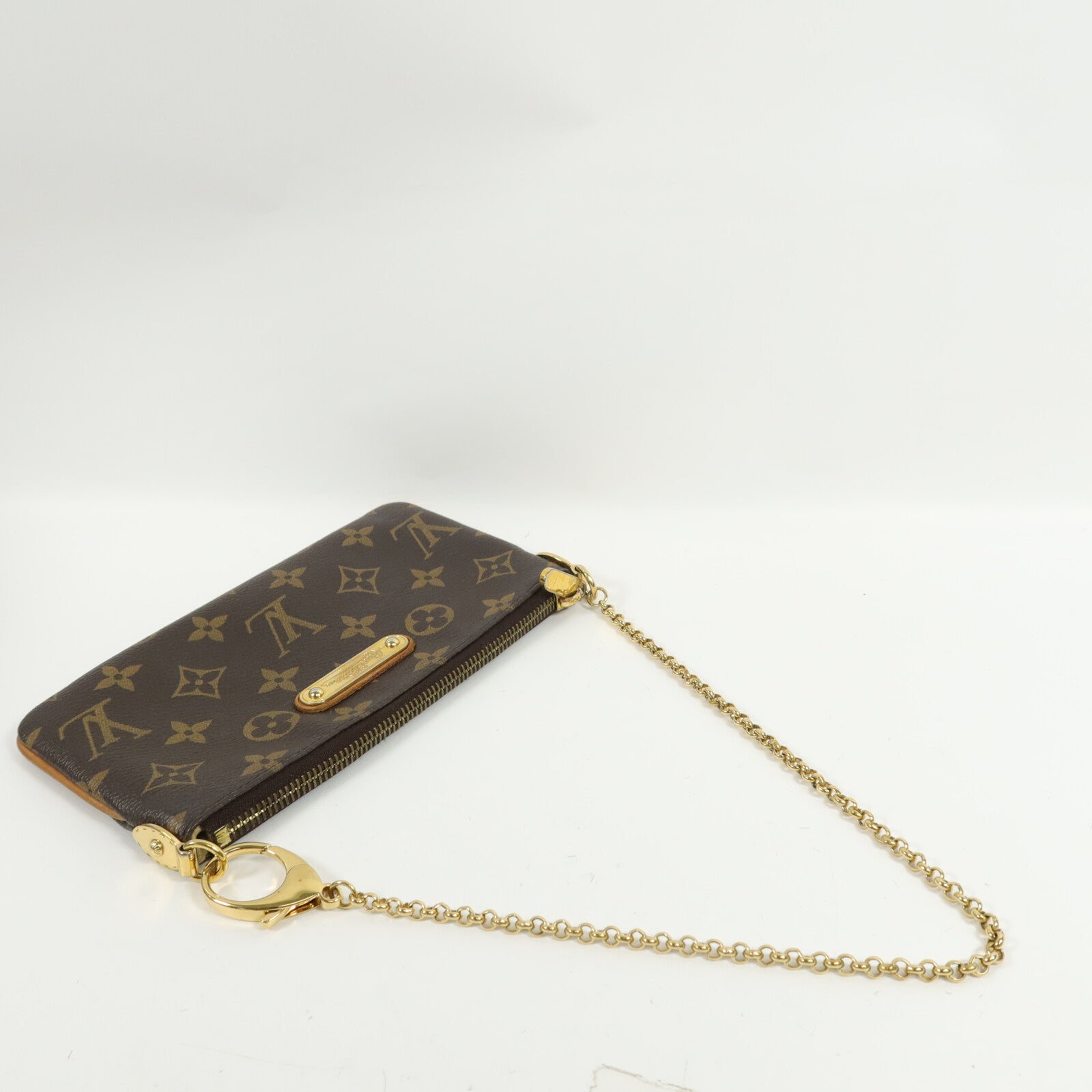 LOUIS VUITTON Monogram Pochette Milla MM 鏈帶肩背袋