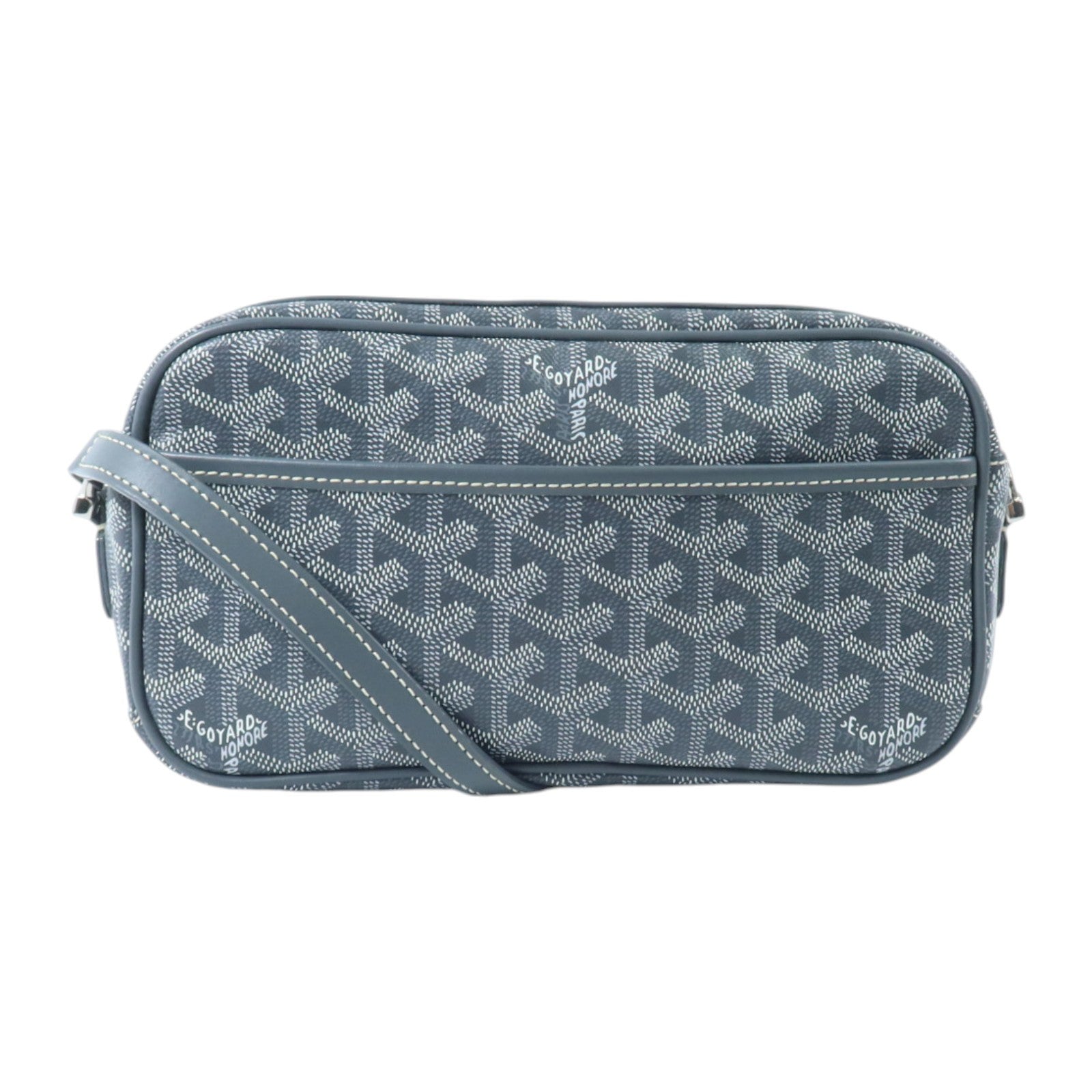 GOYARD 塗層帆布Sac Cap Vert PM銀扣肩背袋