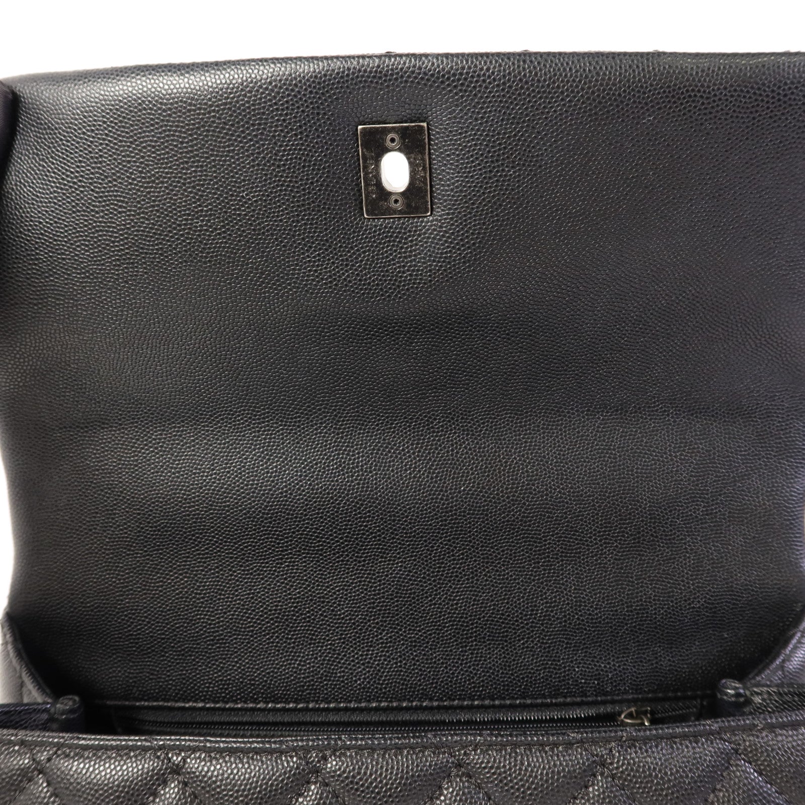 CHANEL 牛皮皮革/蜥蝪皮革Coco Handle Large手挽肩背兩用袋