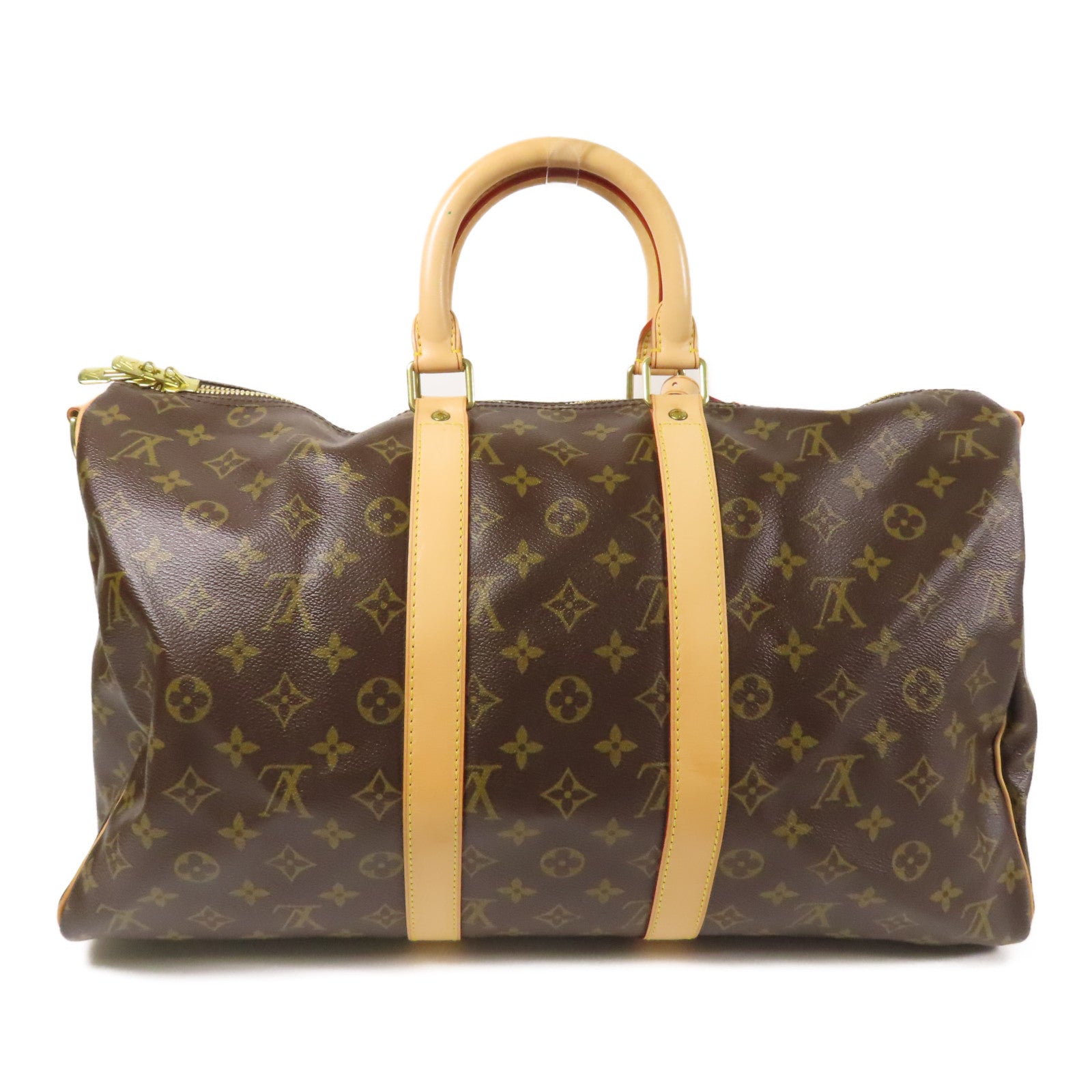 LOUIS VUITTON Monogram Keepall 45金扣手挽肩背兩用袋
