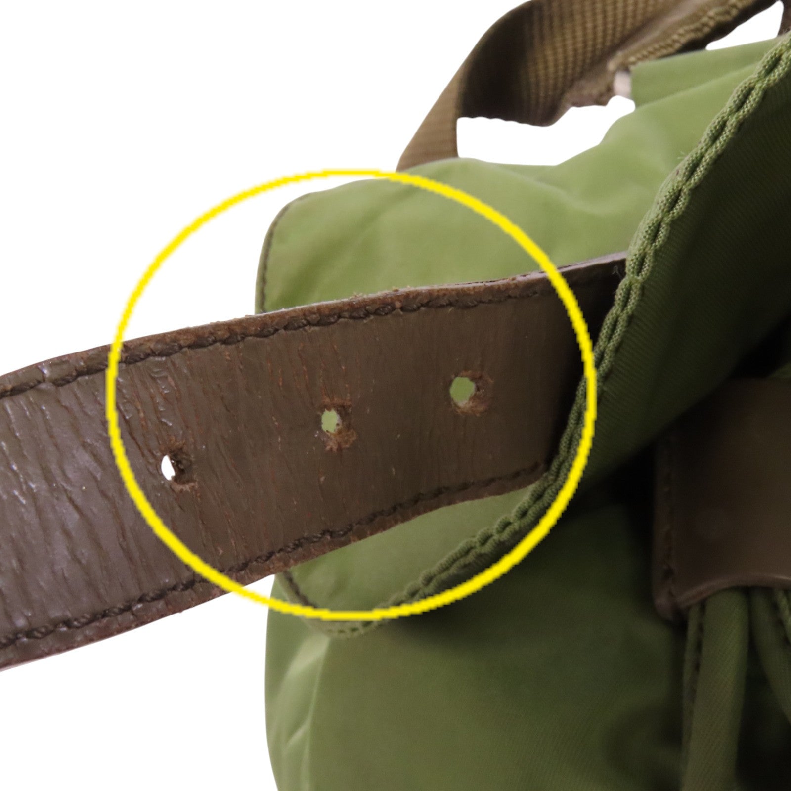 PRADA 尼龍Rucksack銀扣背包