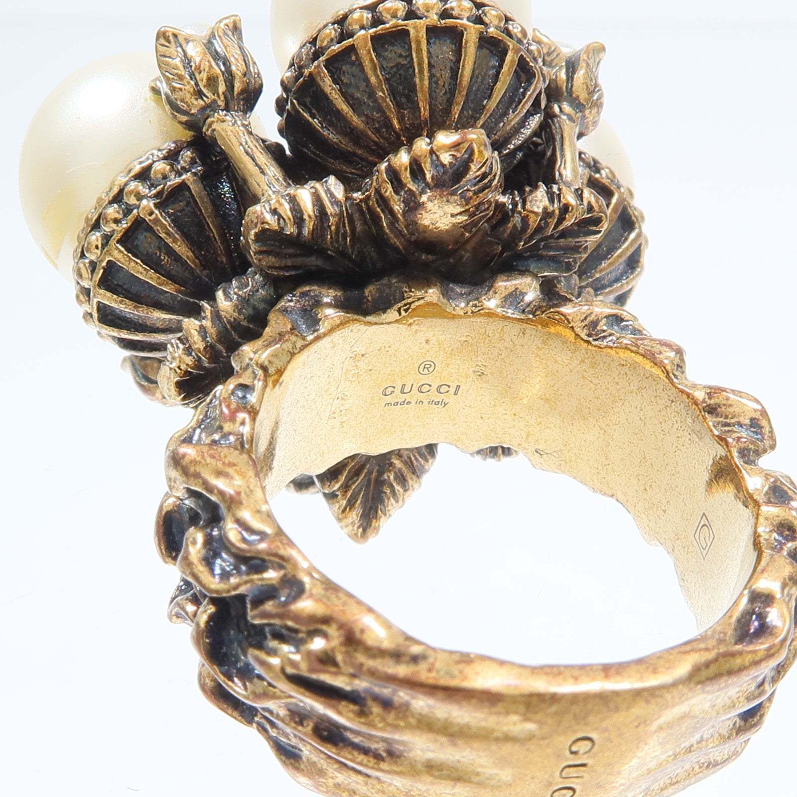 GUCCI 金屬/PVC Interlocking Ring戒指