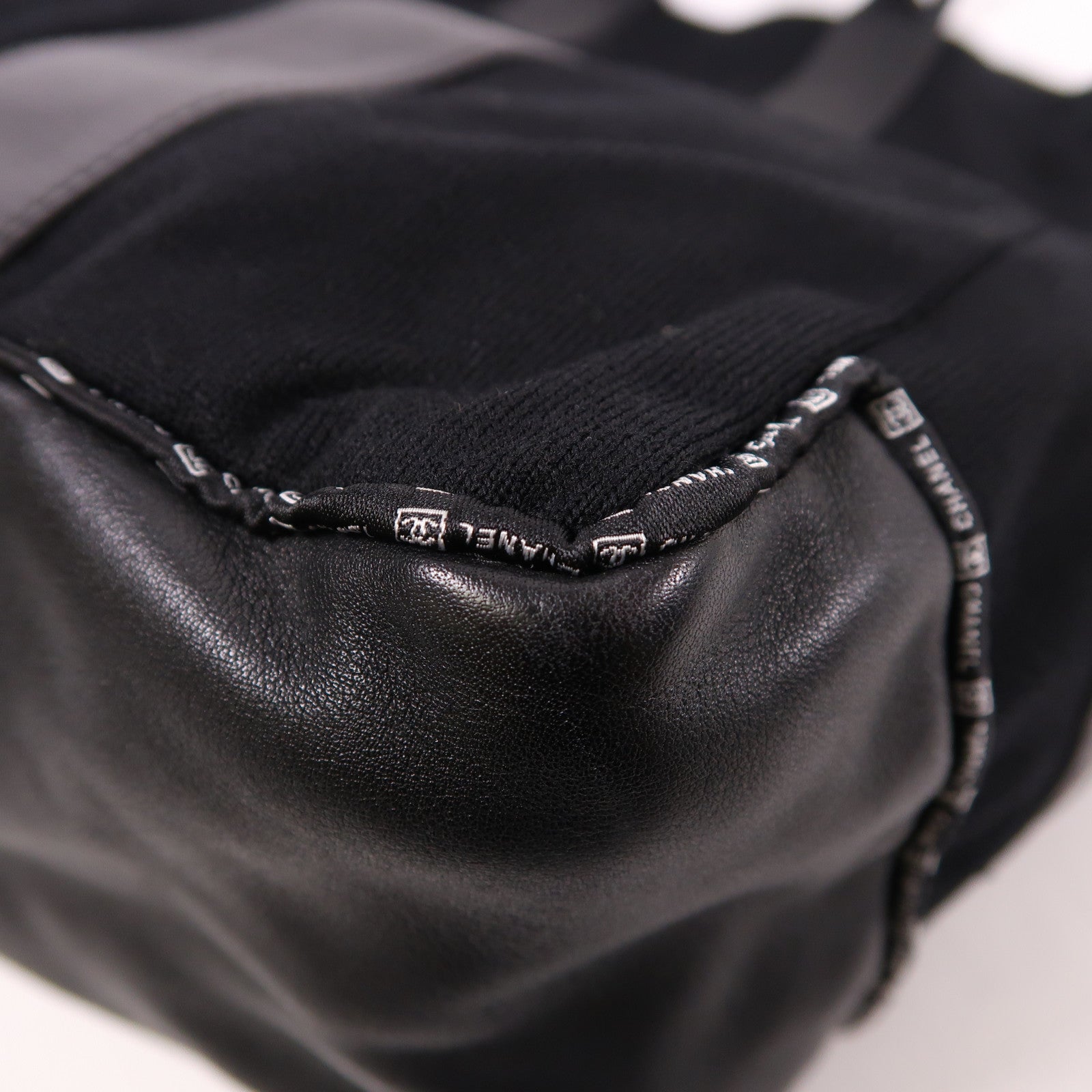 CHANEL 皮革/帆布Tote Bag手挽袋