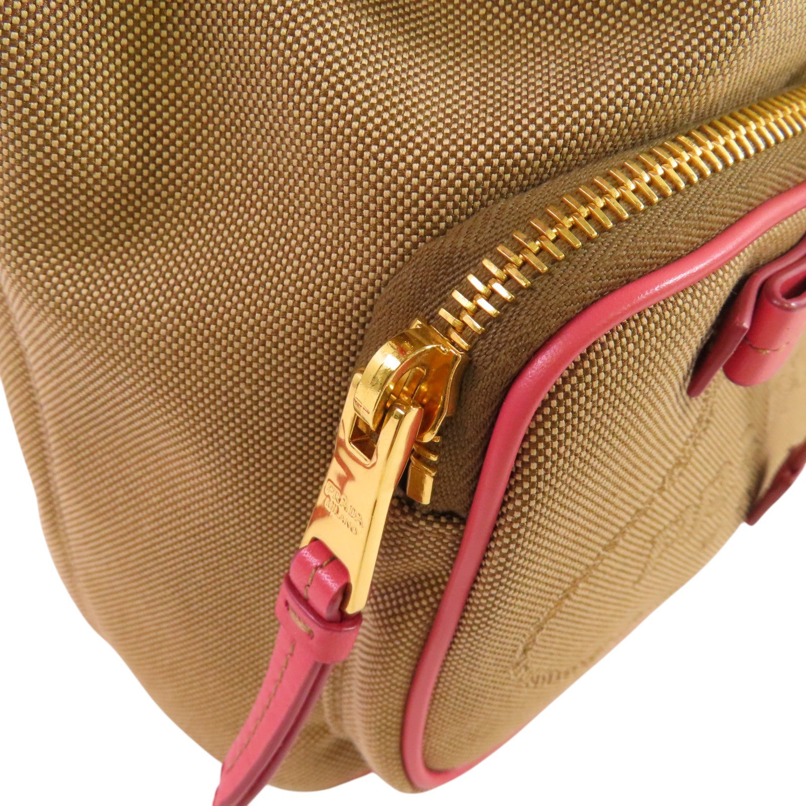 PRADA 帆布Mini Bucket 2Way Shoulder Bag手挽肩背兩用袋