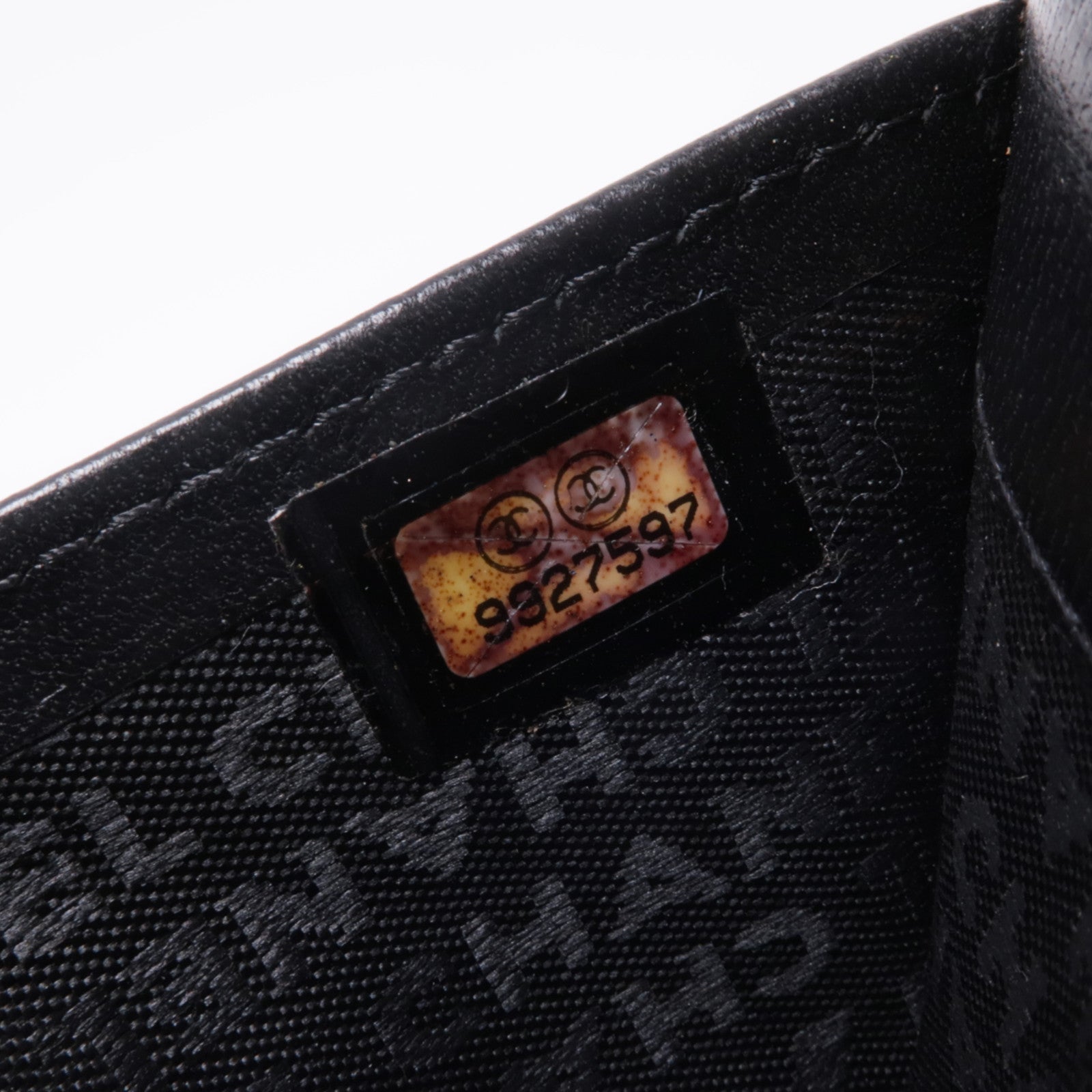 CHANEL 牛皮皮革Vintage Long Wallet銀扣長錢包