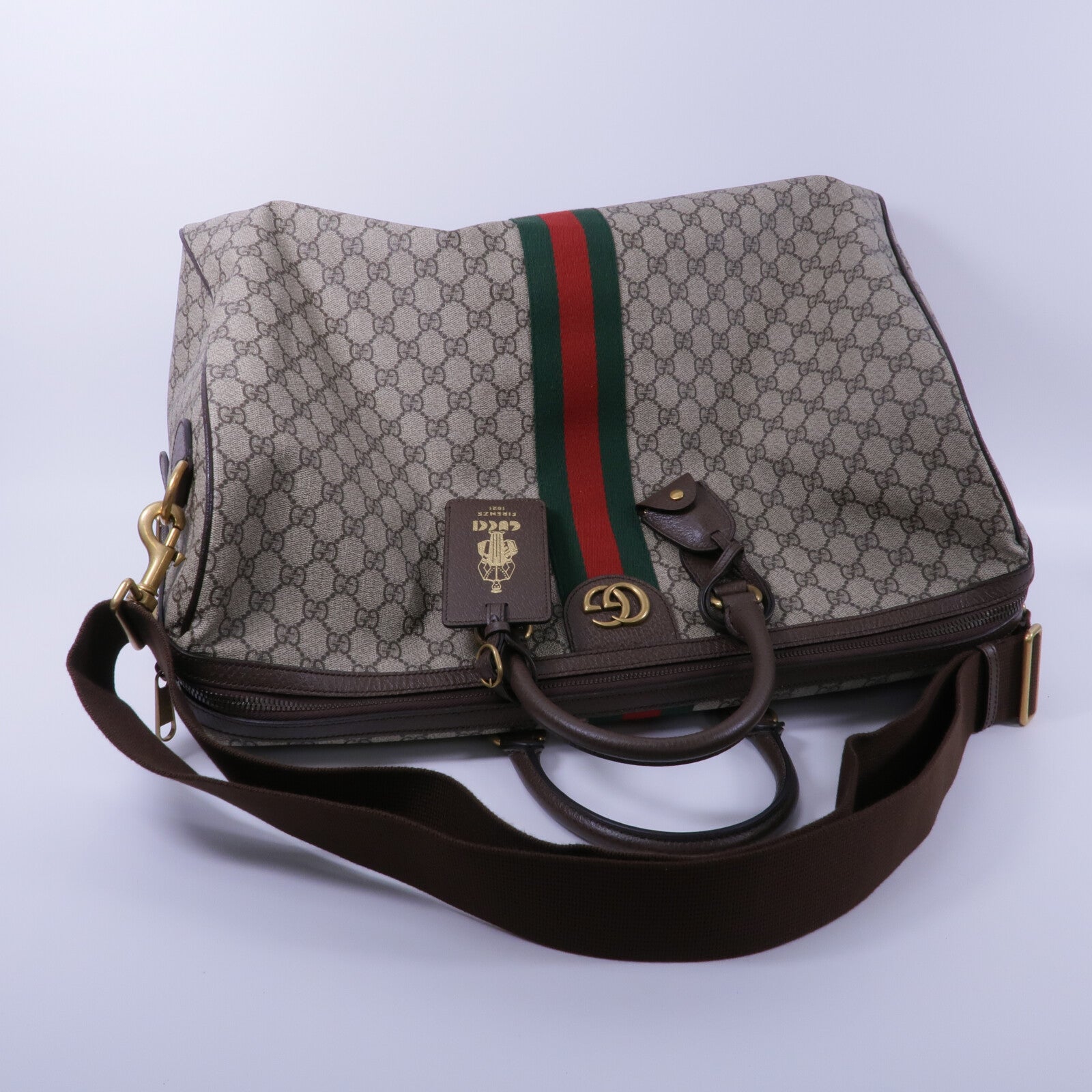 GUCCI 塗層帆布Ophidia GG Large Duffle Bag手挽肩背兩用袋