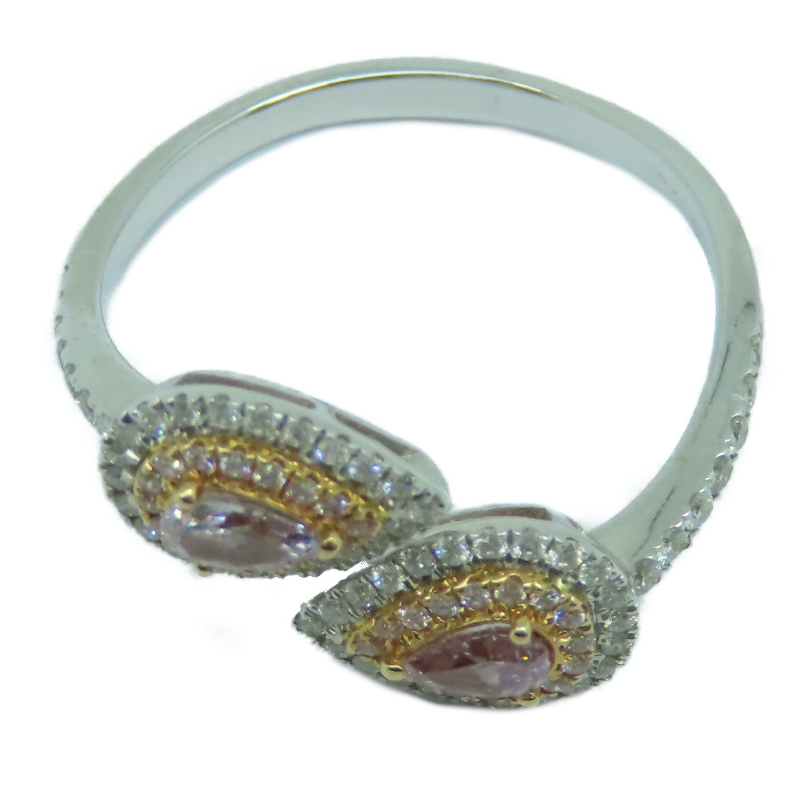 JEWELRY 【激減優惠】18K白金Diamond Ring 0.38ct鑽石戒指US#9