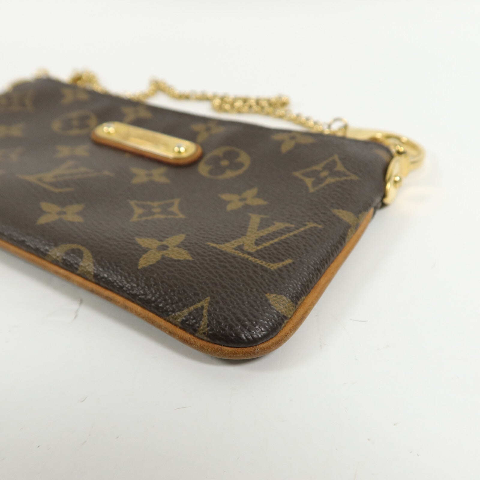 LOUIS VUITTON Monogram Pochette Milla MM 鏈帶肩背袋