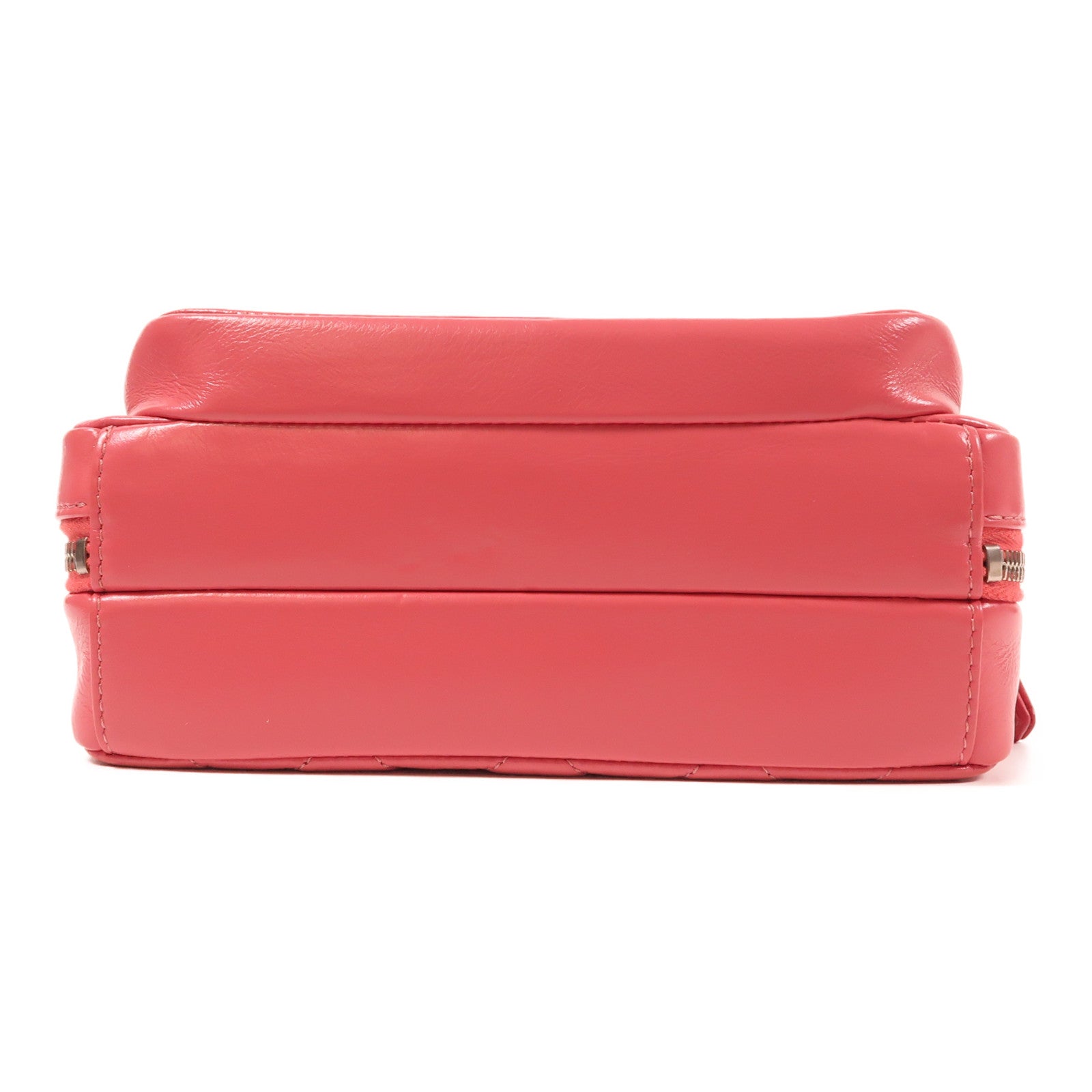 CHANEL 羊皮皮革Shoulder Bag銀扣鏈帶肩背袋