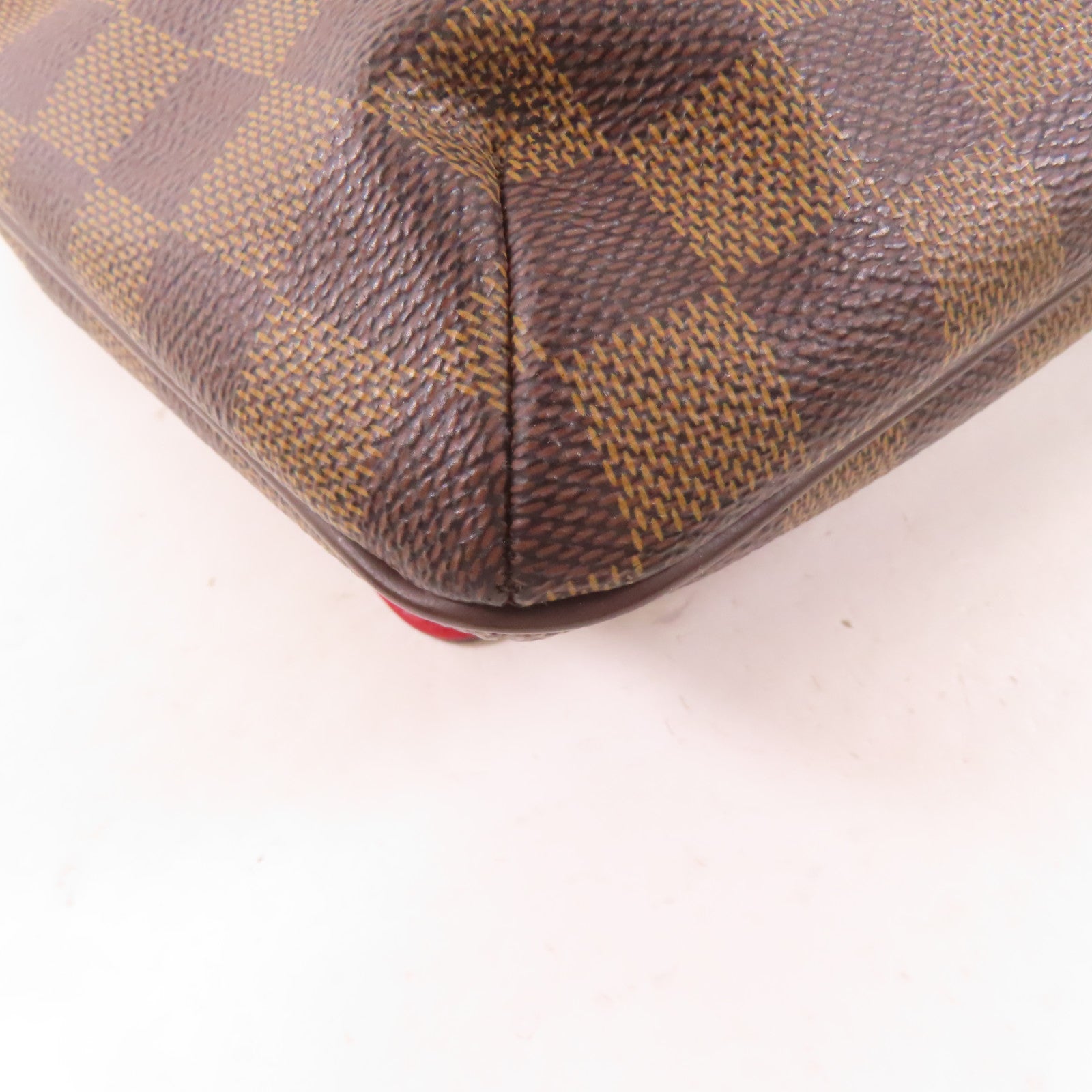 LOUIS VUITTON Damier Musette Tango金扣肩背袋棕色