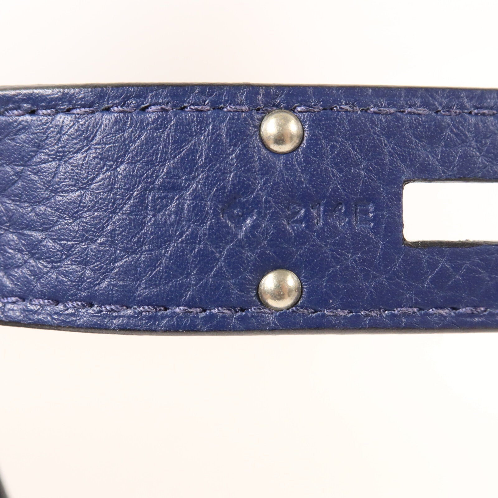 HERMES Clemence皮革Jypsiere 31肩背袋Bleu Saphir