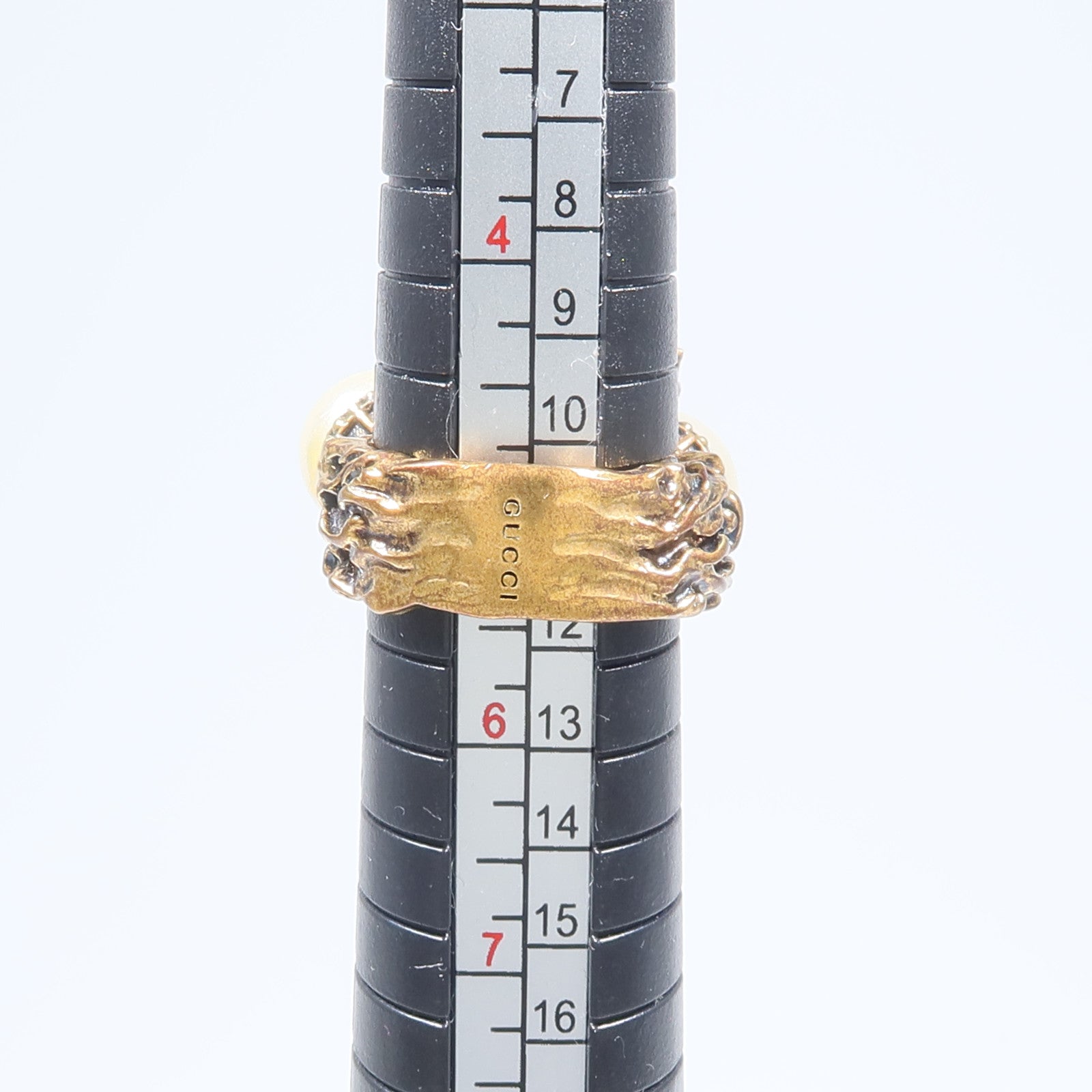 GUCCI 金屬/PVC Interlocking Ring戒指