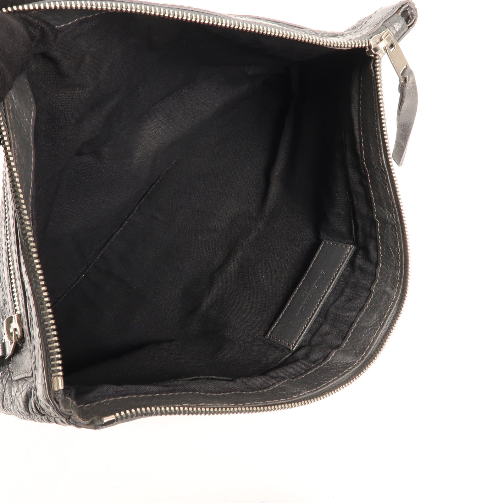 BALENCIAGA 牛皮皮革Classic City Large Pouch銀扣手拿包