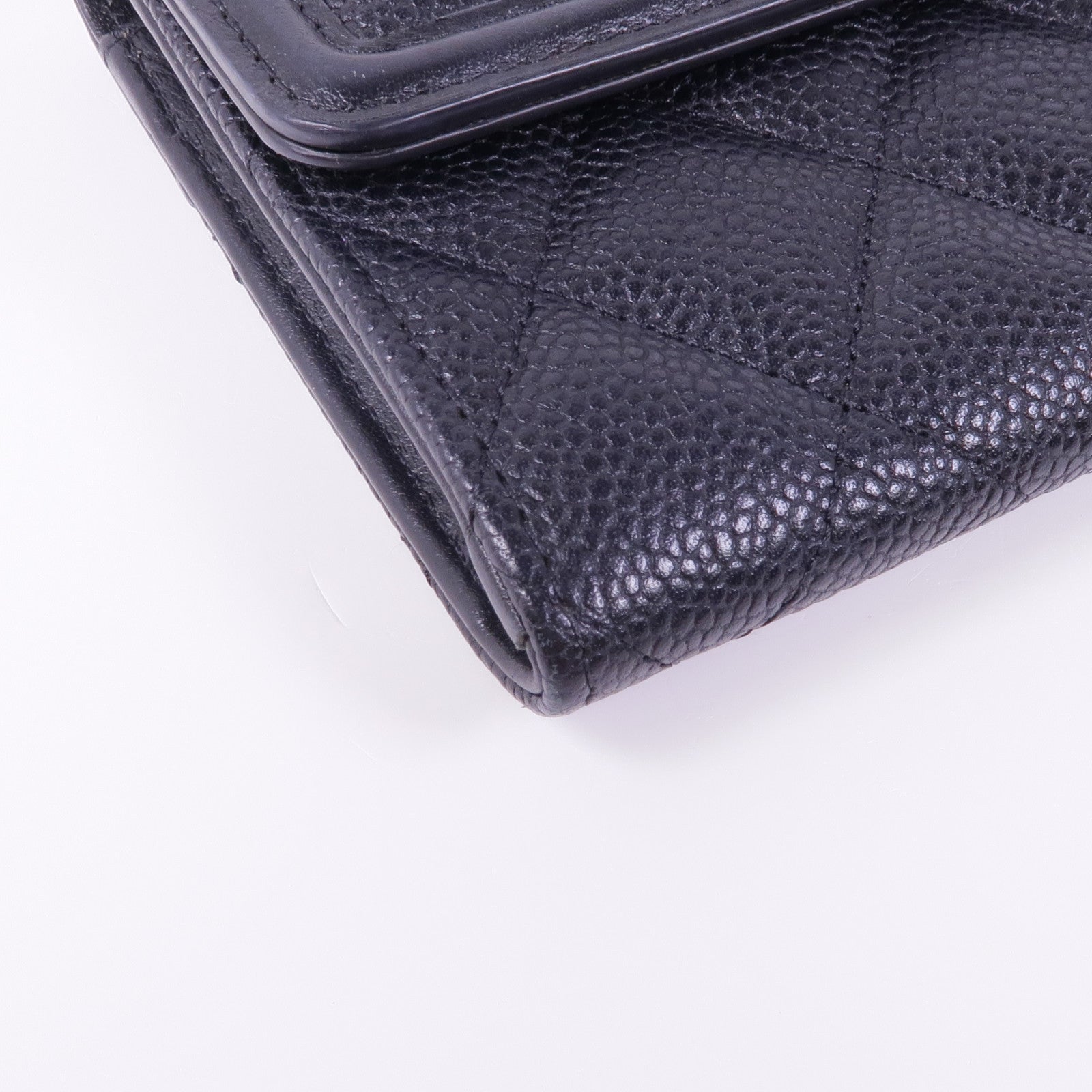 CHANEL 牛皮皮革Vanity CC金扣錢包