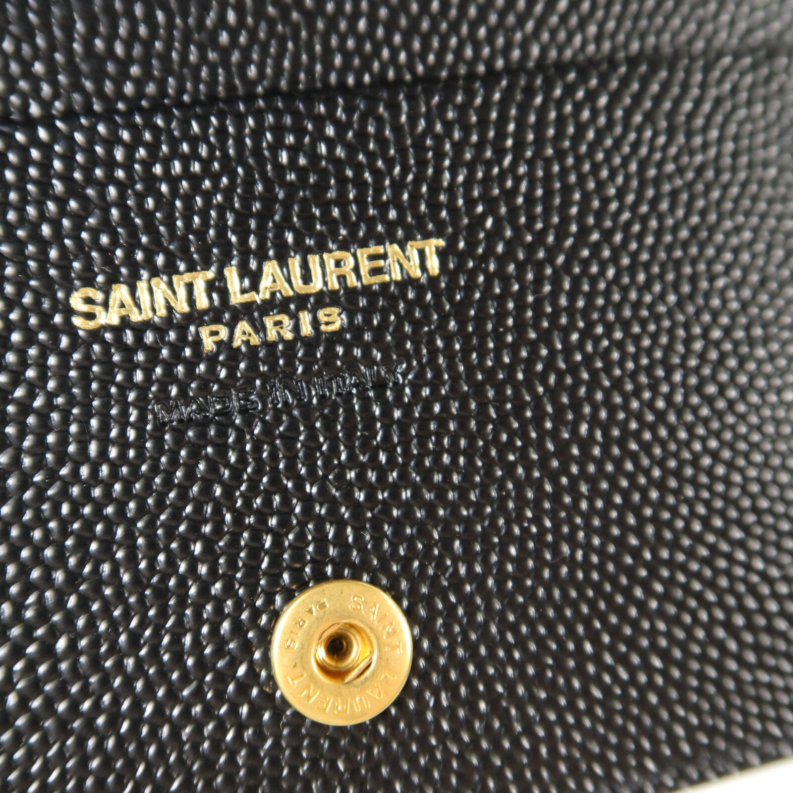 SAINT LAURENT 牛皮皮革Cassandre Matelasse Flap Card Case錢包